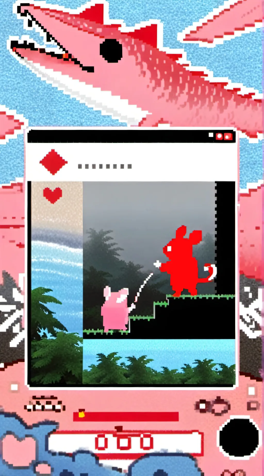 ai character: KinitoPET! background