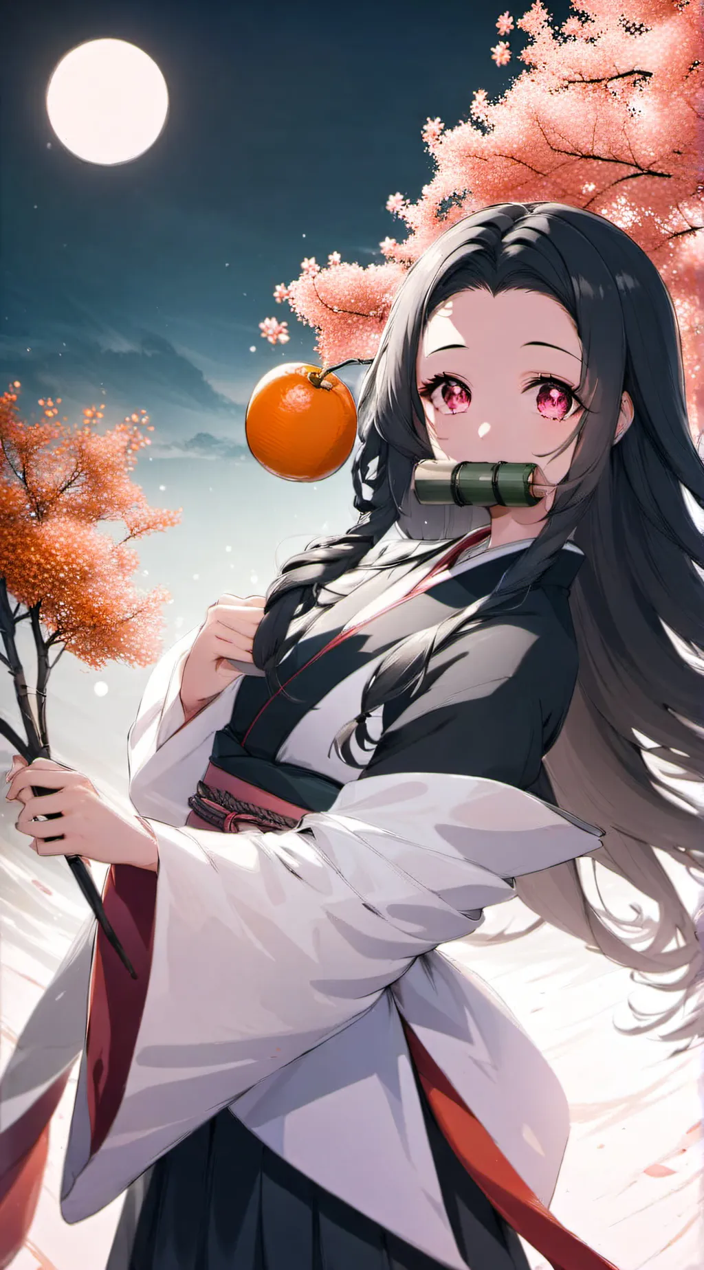 ai character: Nezuko Kamado background