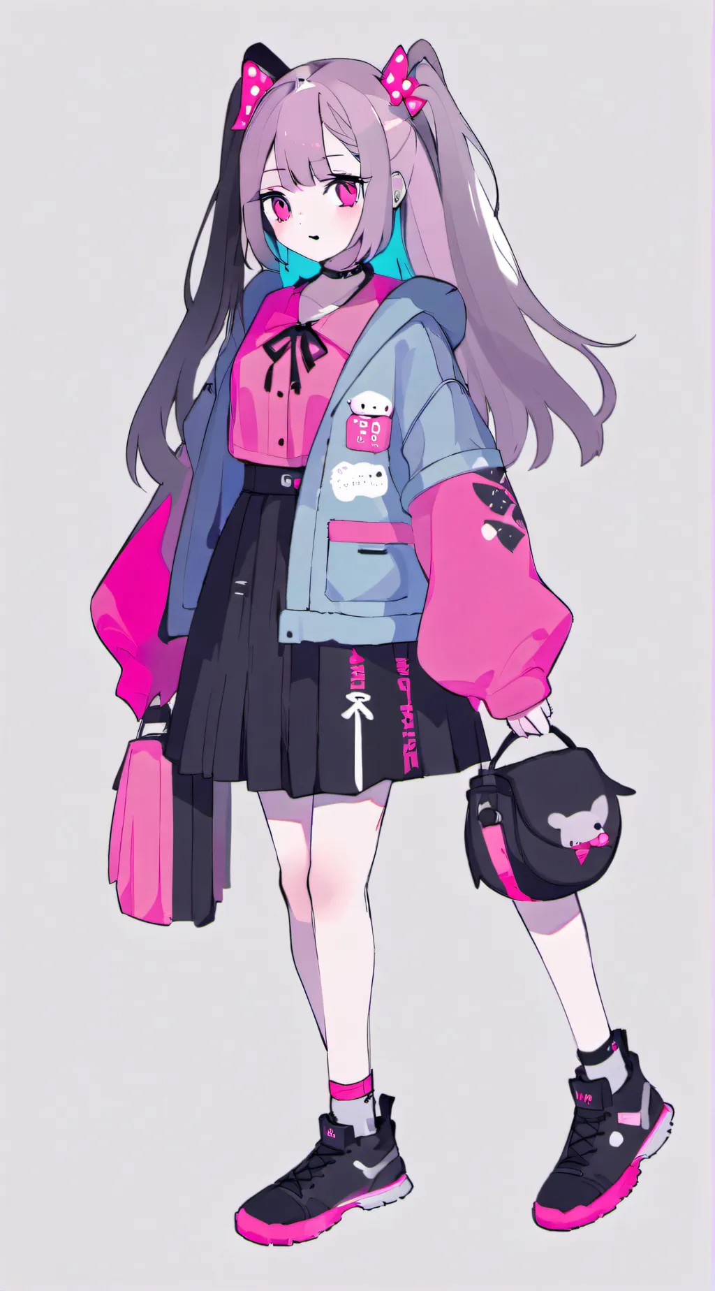 ai character: Lilac background