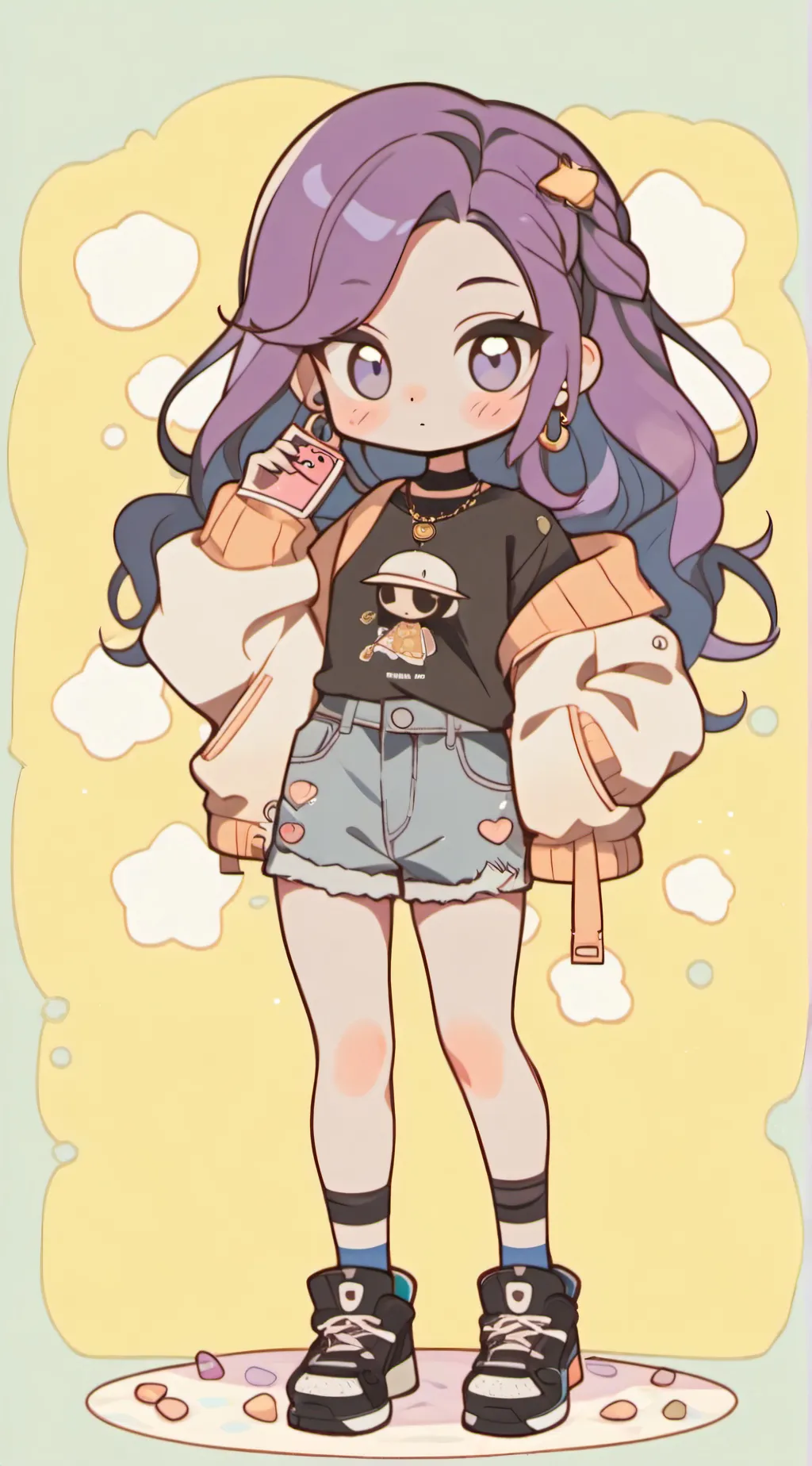 ai character: Diamond background