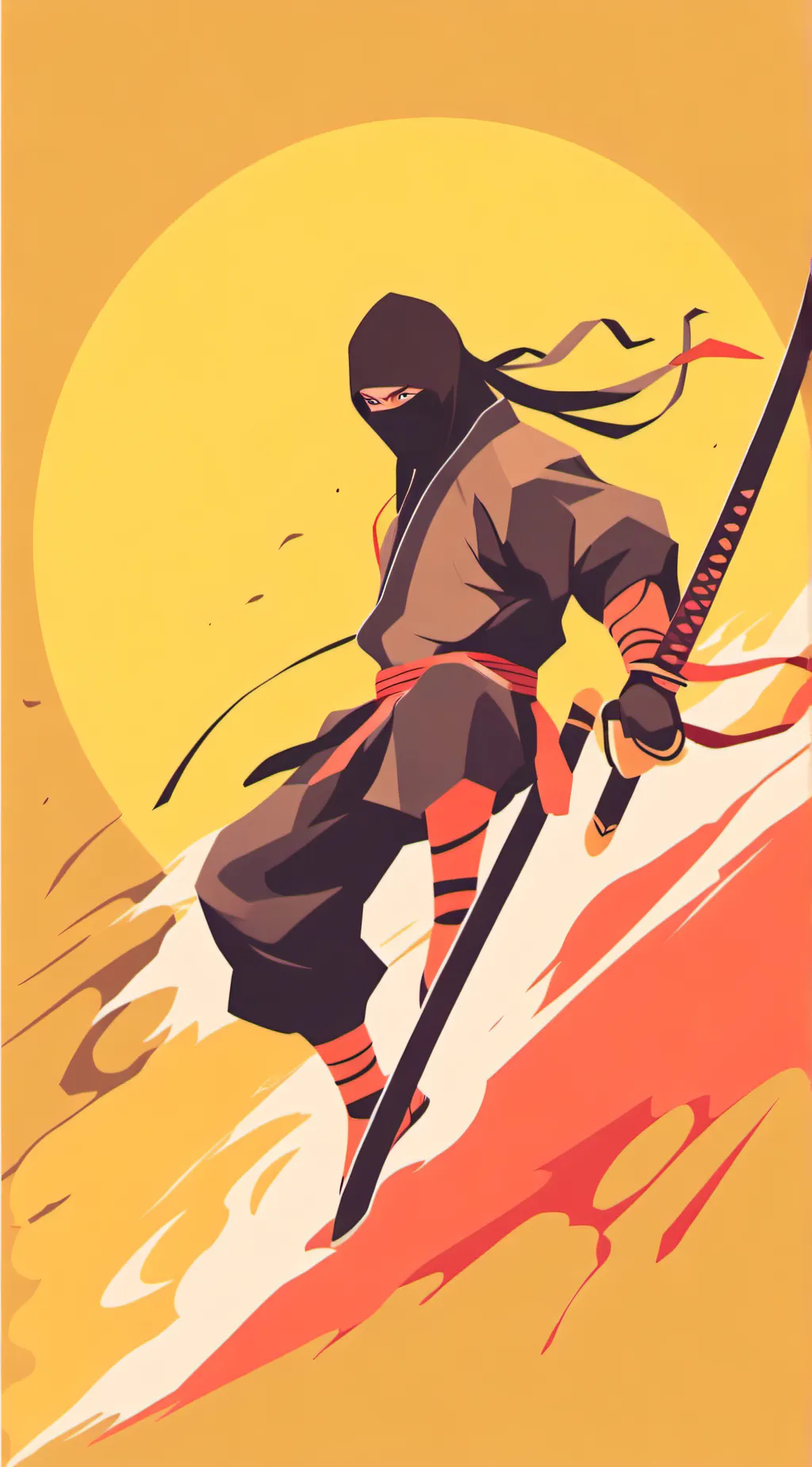 ai character: Ninja background