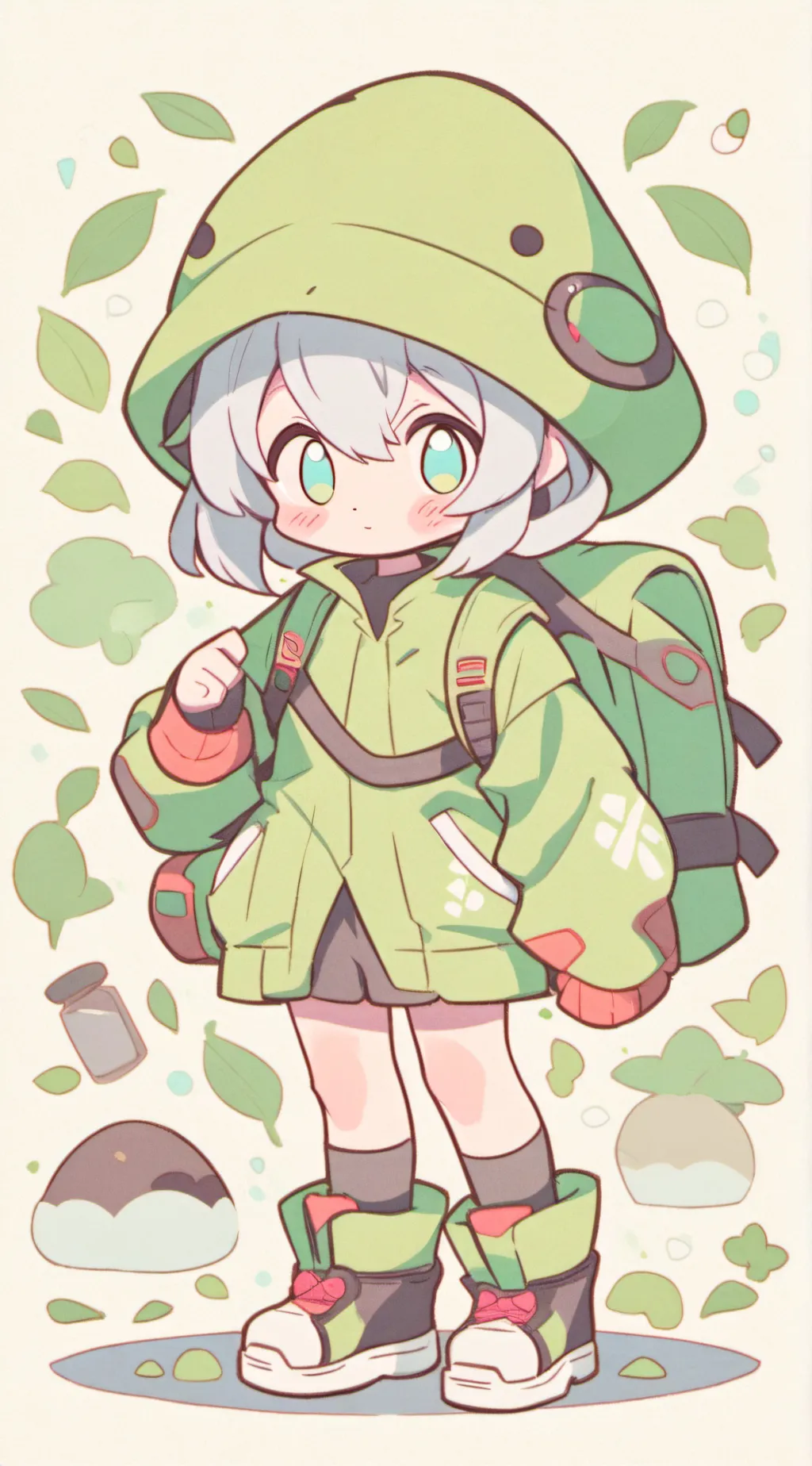 ai character: Talk with emojis background