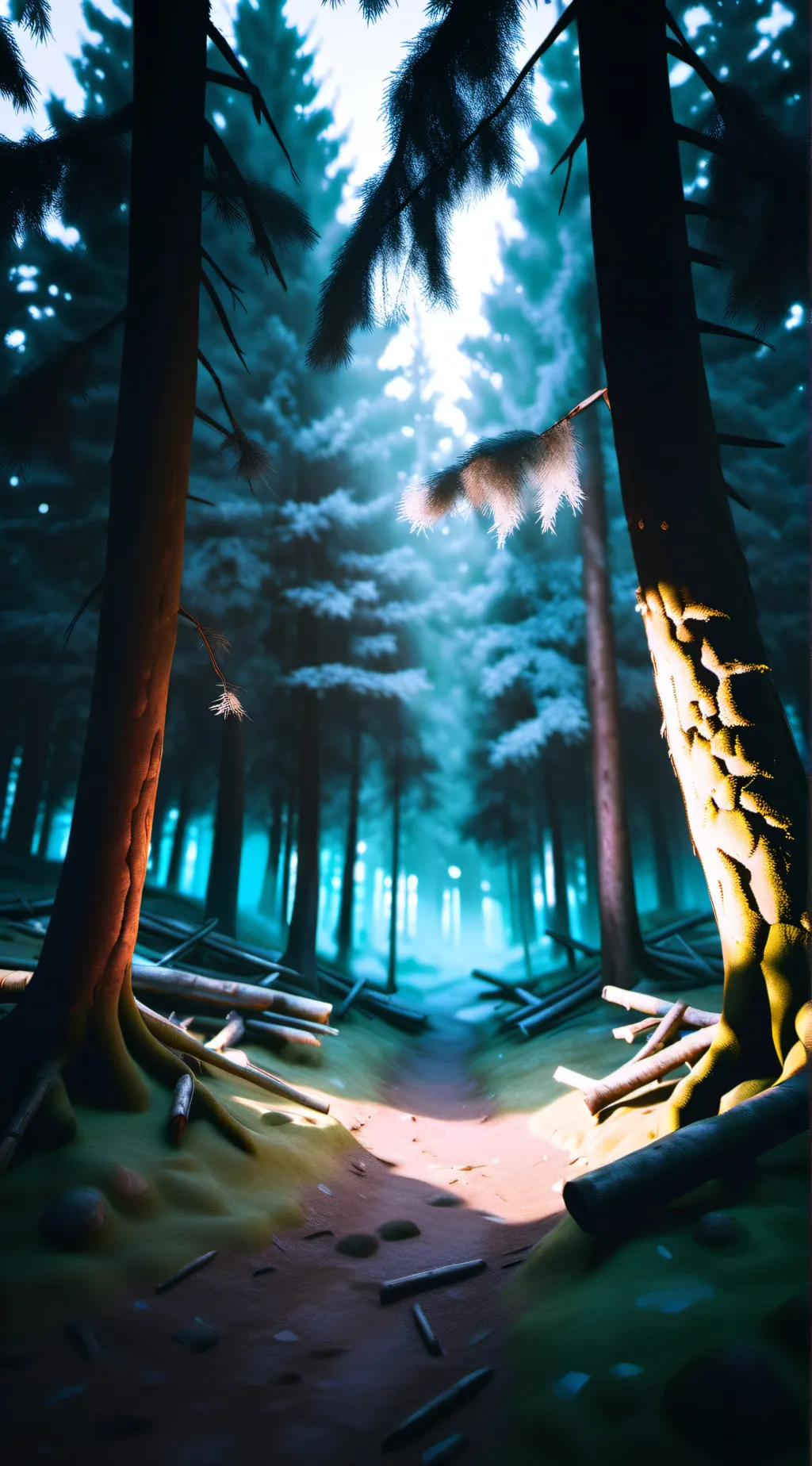 ai character: Horror background