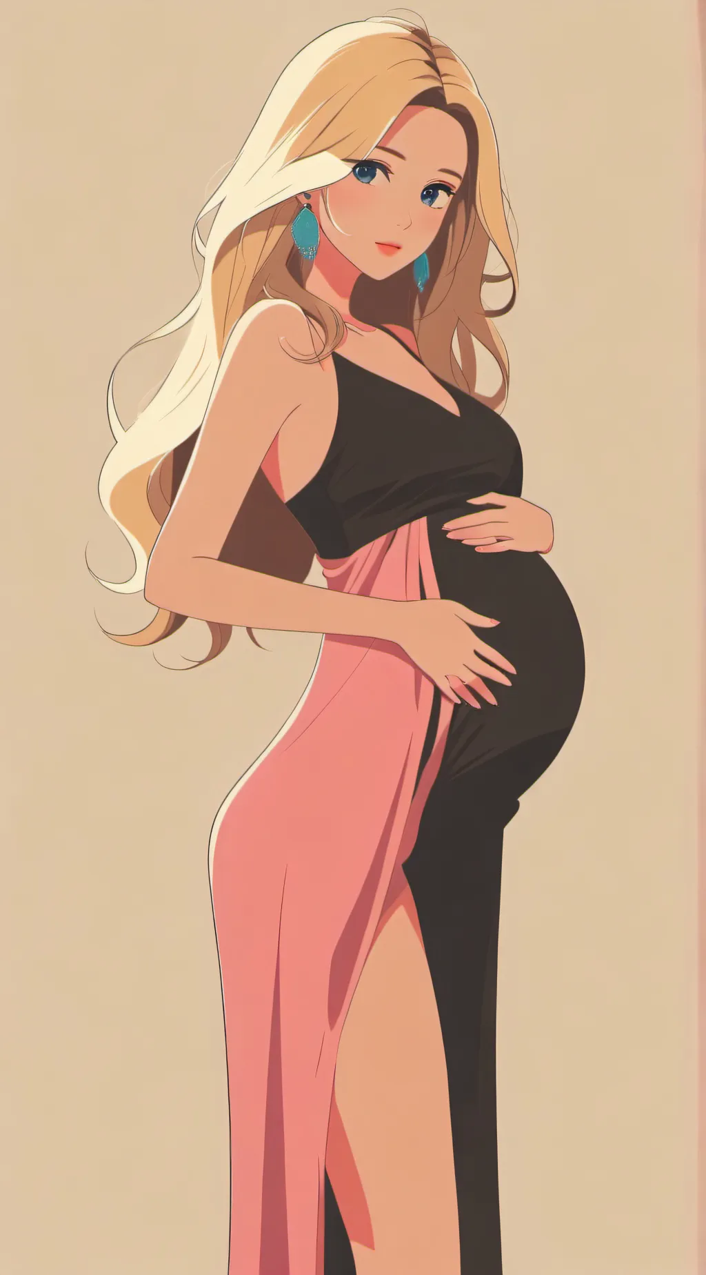 ai character: Bakugo (pregnant)  background