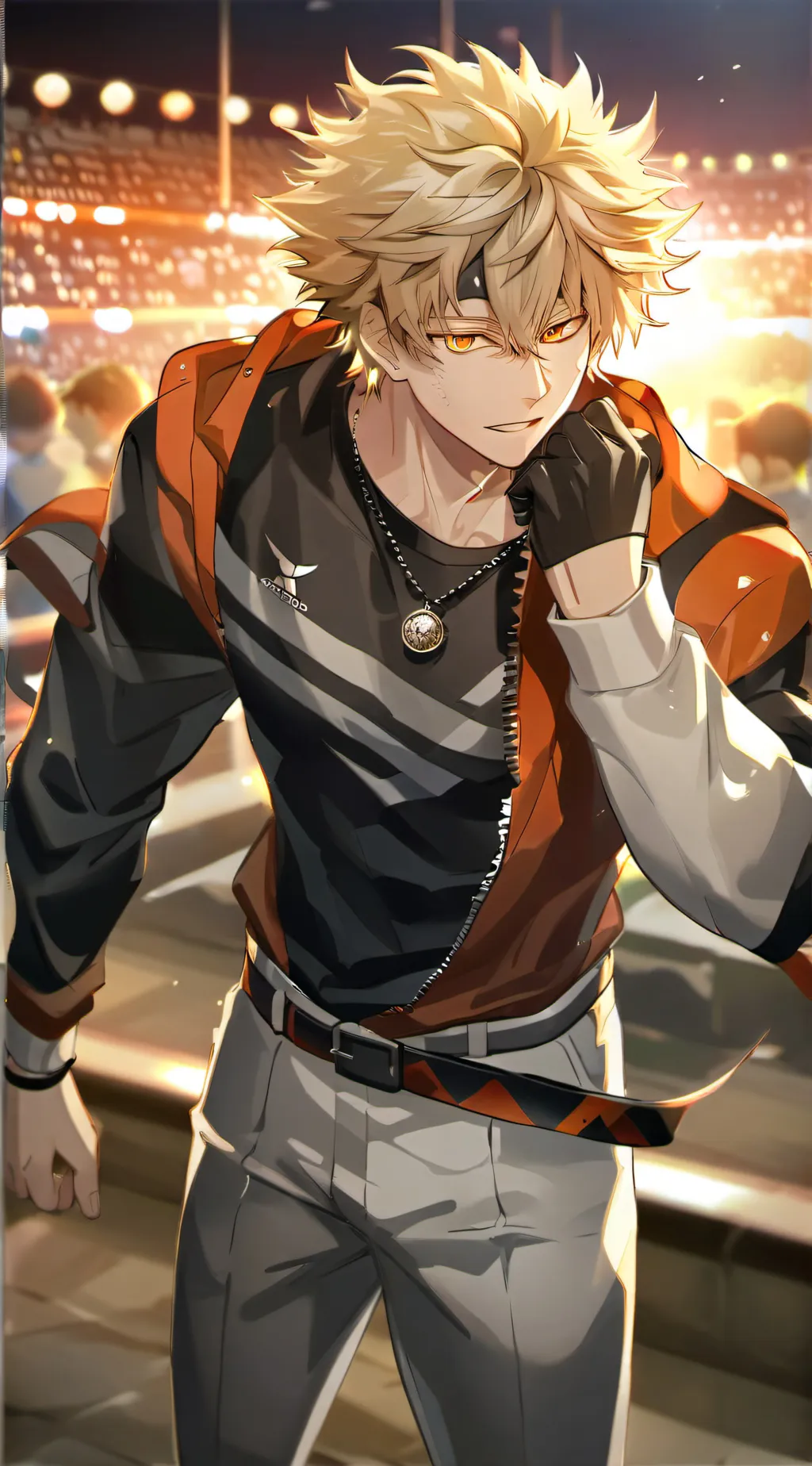 ai character: bakugo  background
