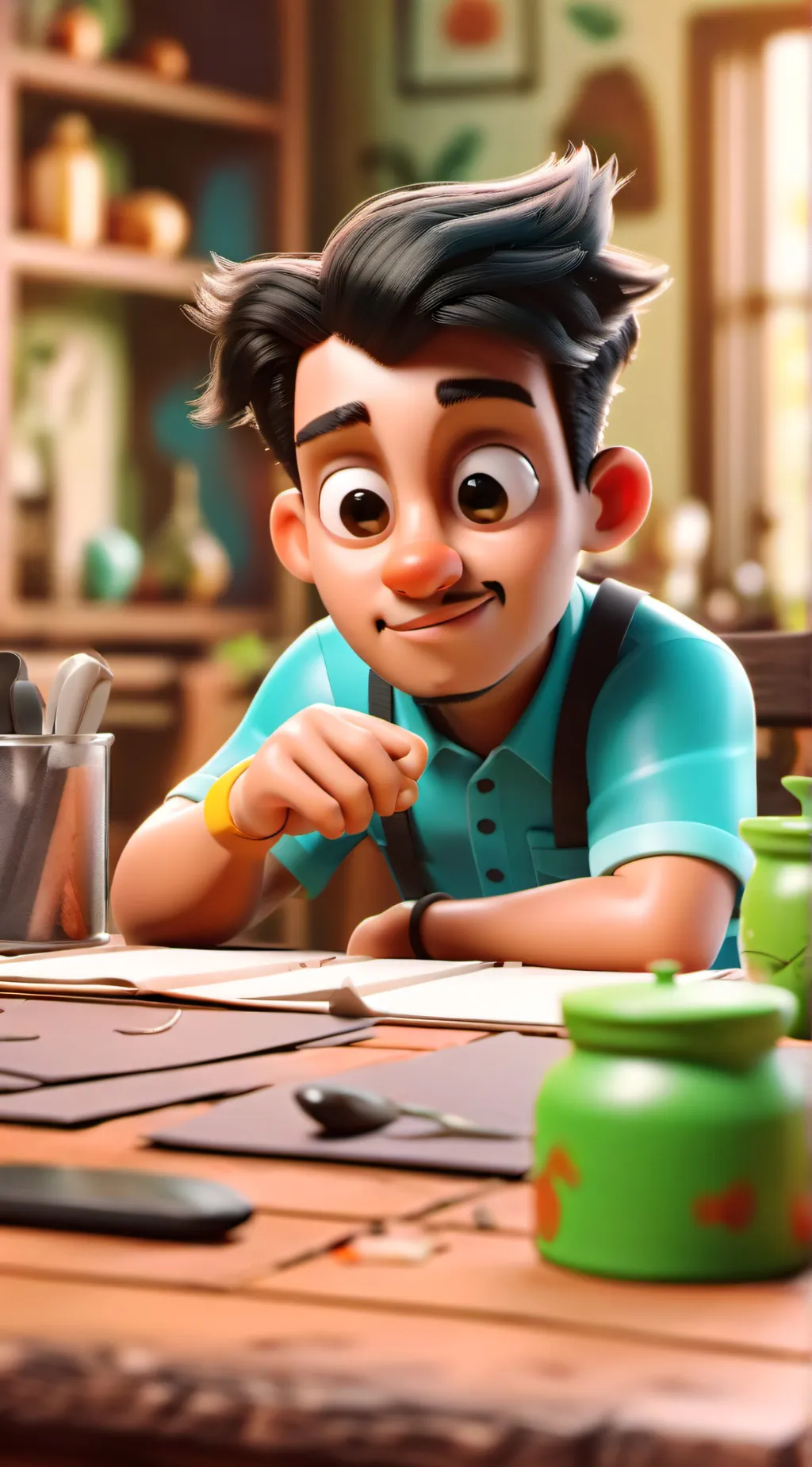 ai character: random background