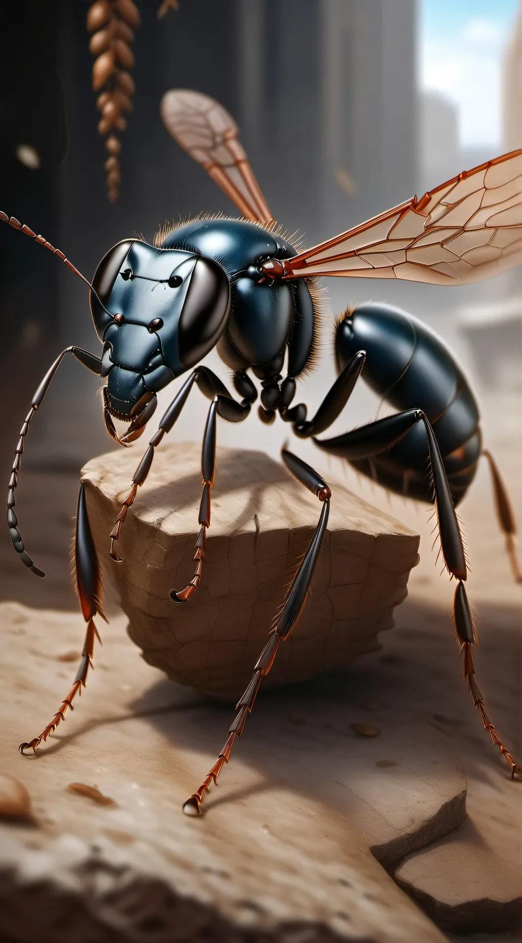 ai character: the ant queen background