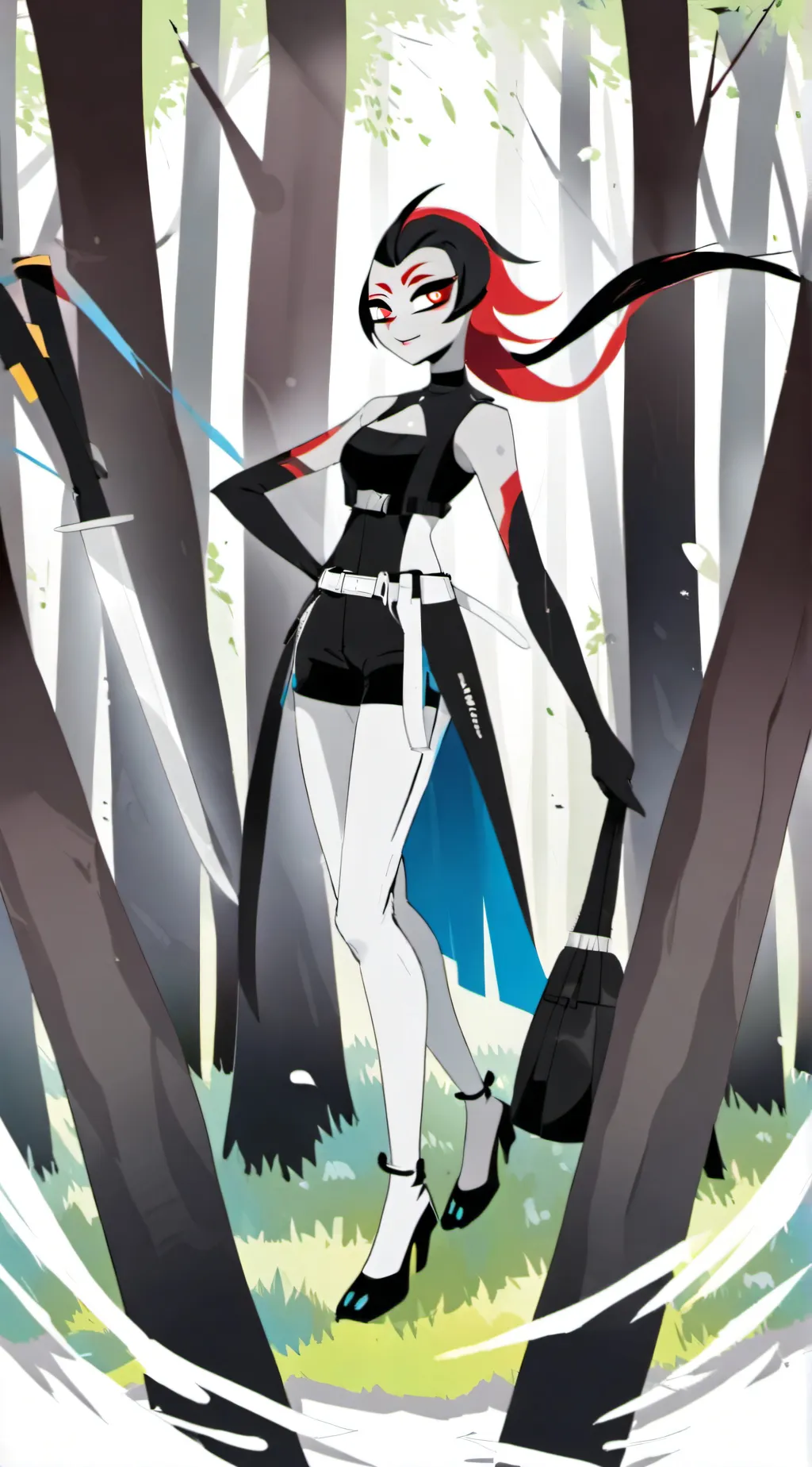 ai character: Striker & lithe background