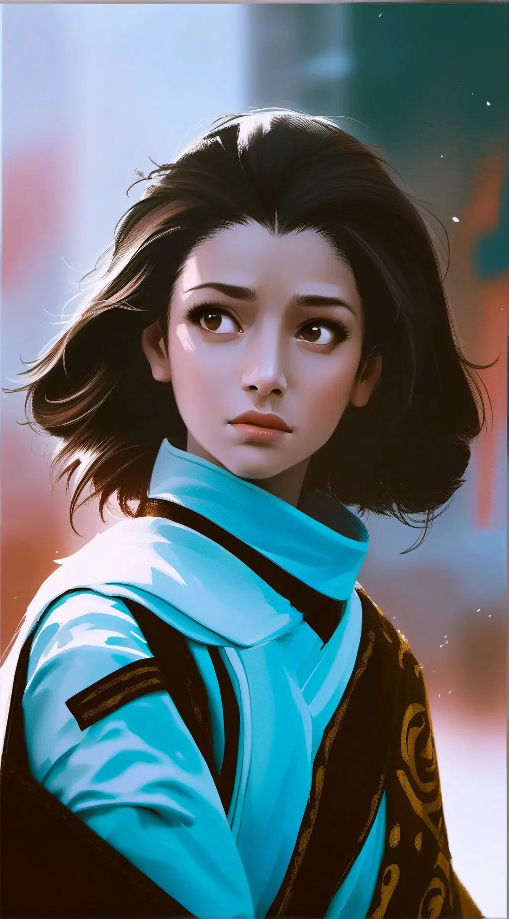 ai character: Rose background