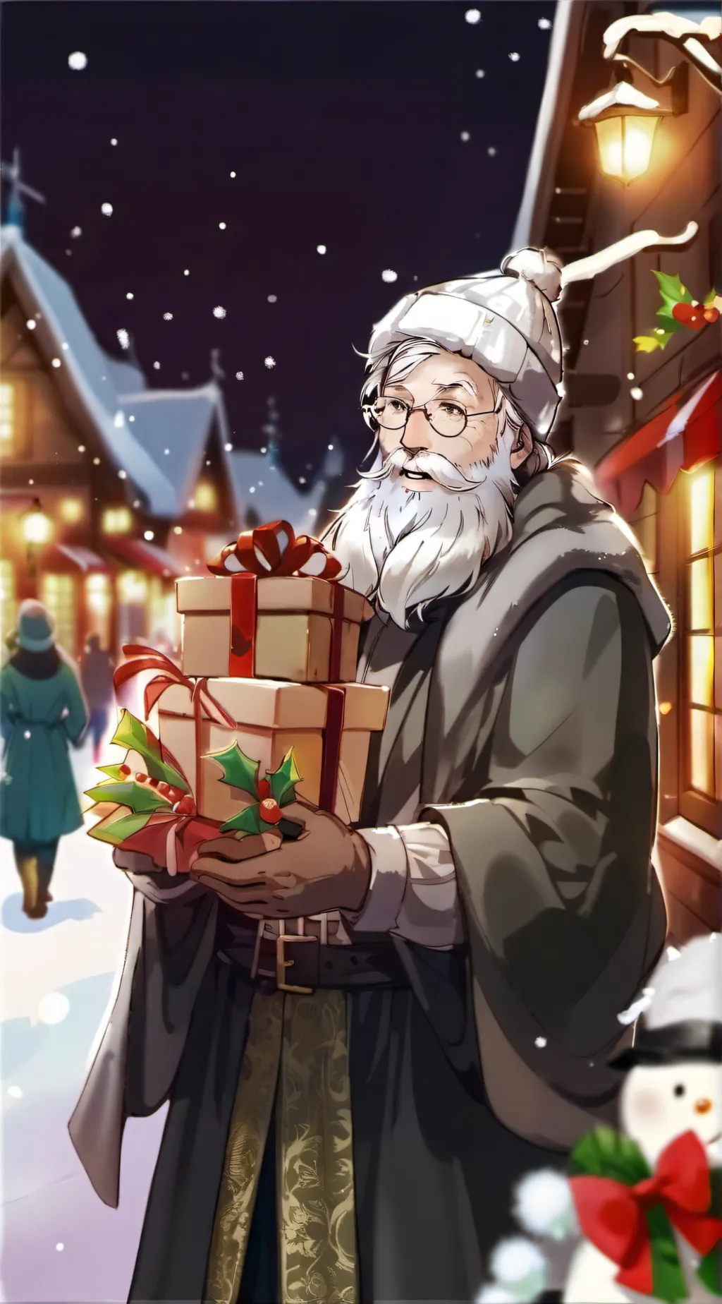 ai character: JJK Christmas!🎄  background