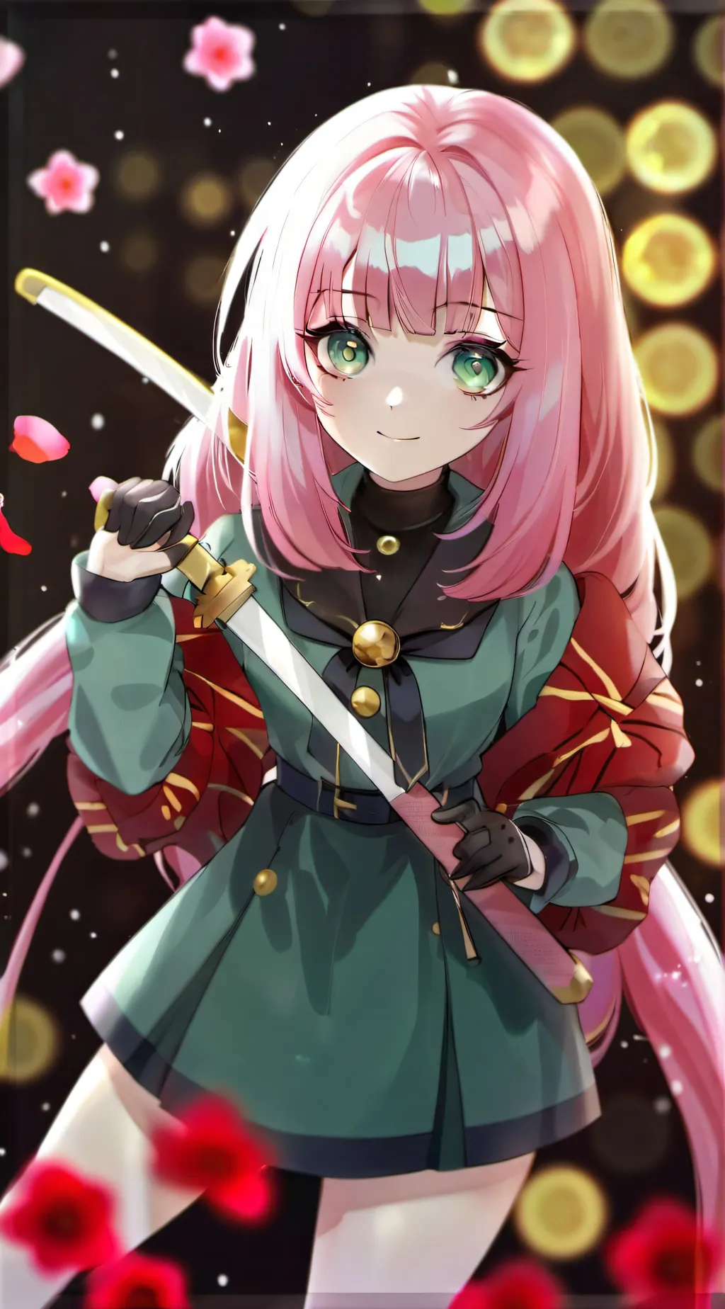 ai character: Mitsuri  background