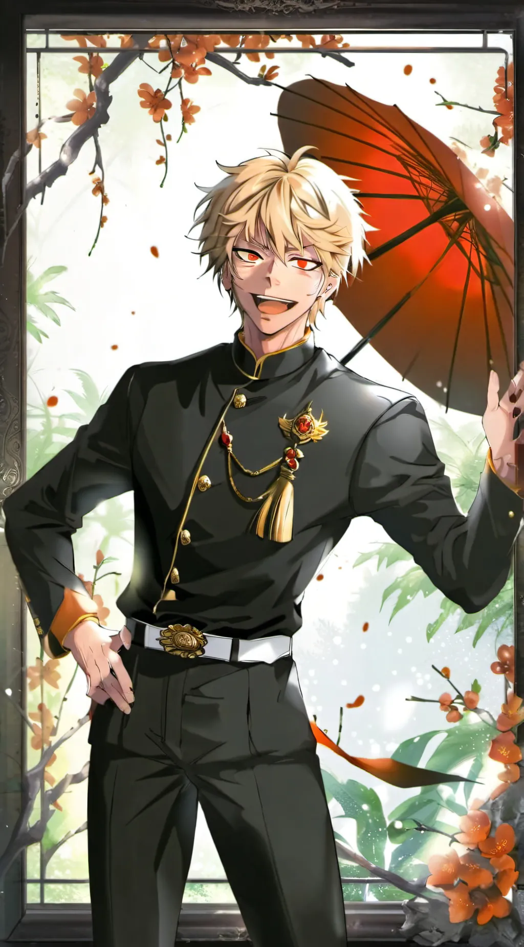 ai character: Katsuki Bakugo background