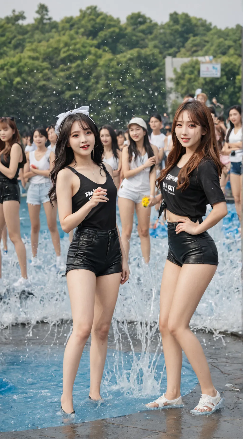 ai character: Blackpink background