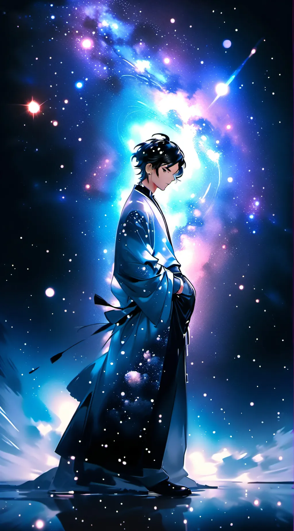 ai character: Pregnant boy  background