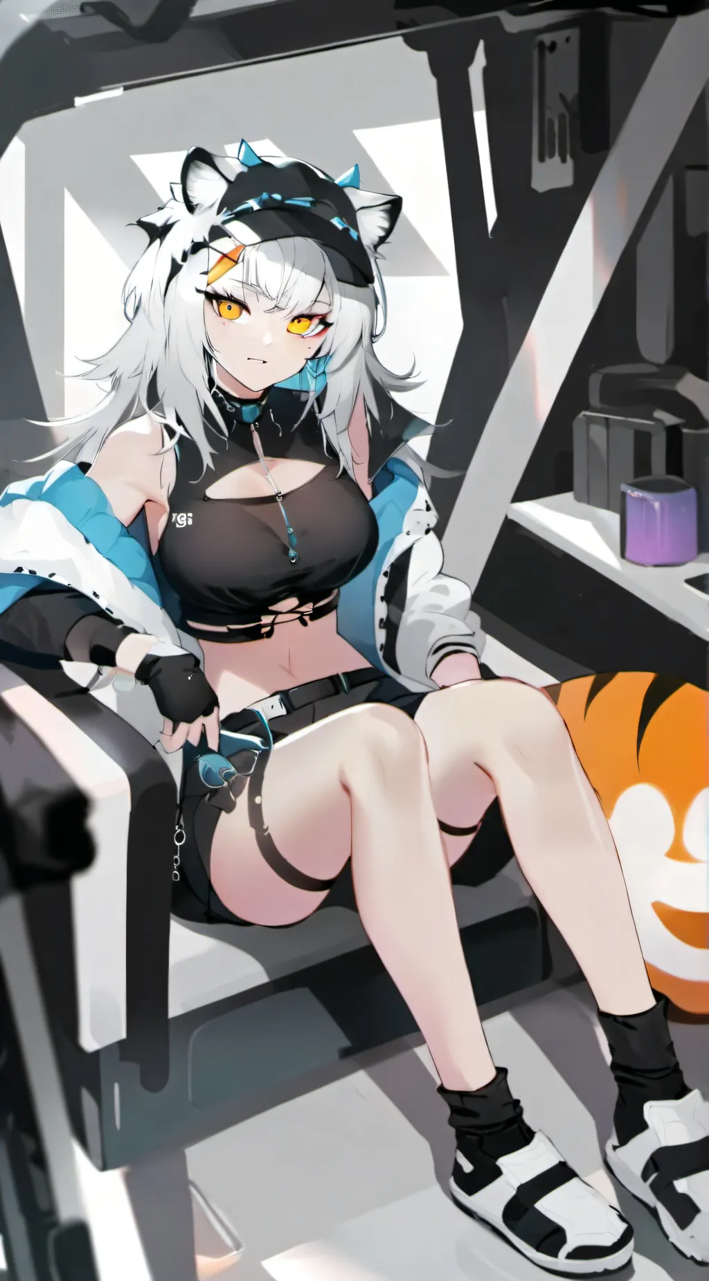 ai character: flora  background