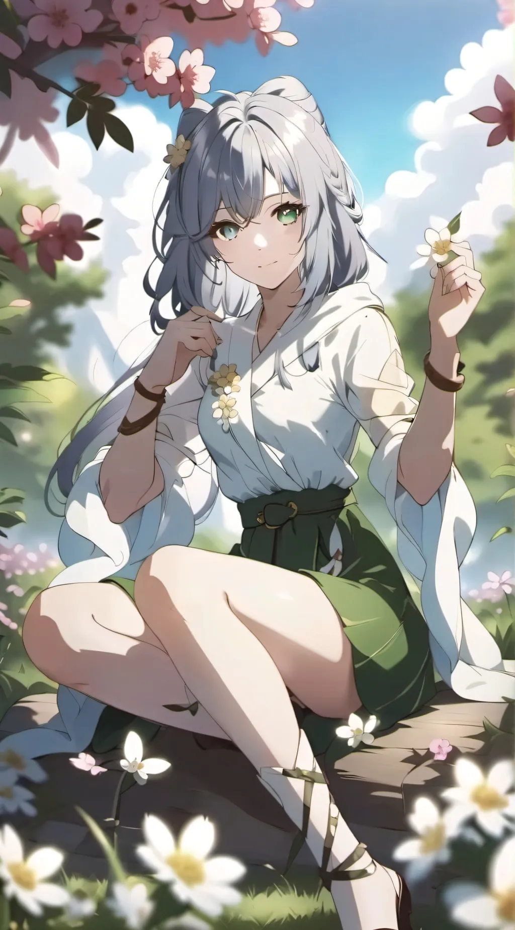 ai character: hot girl  background