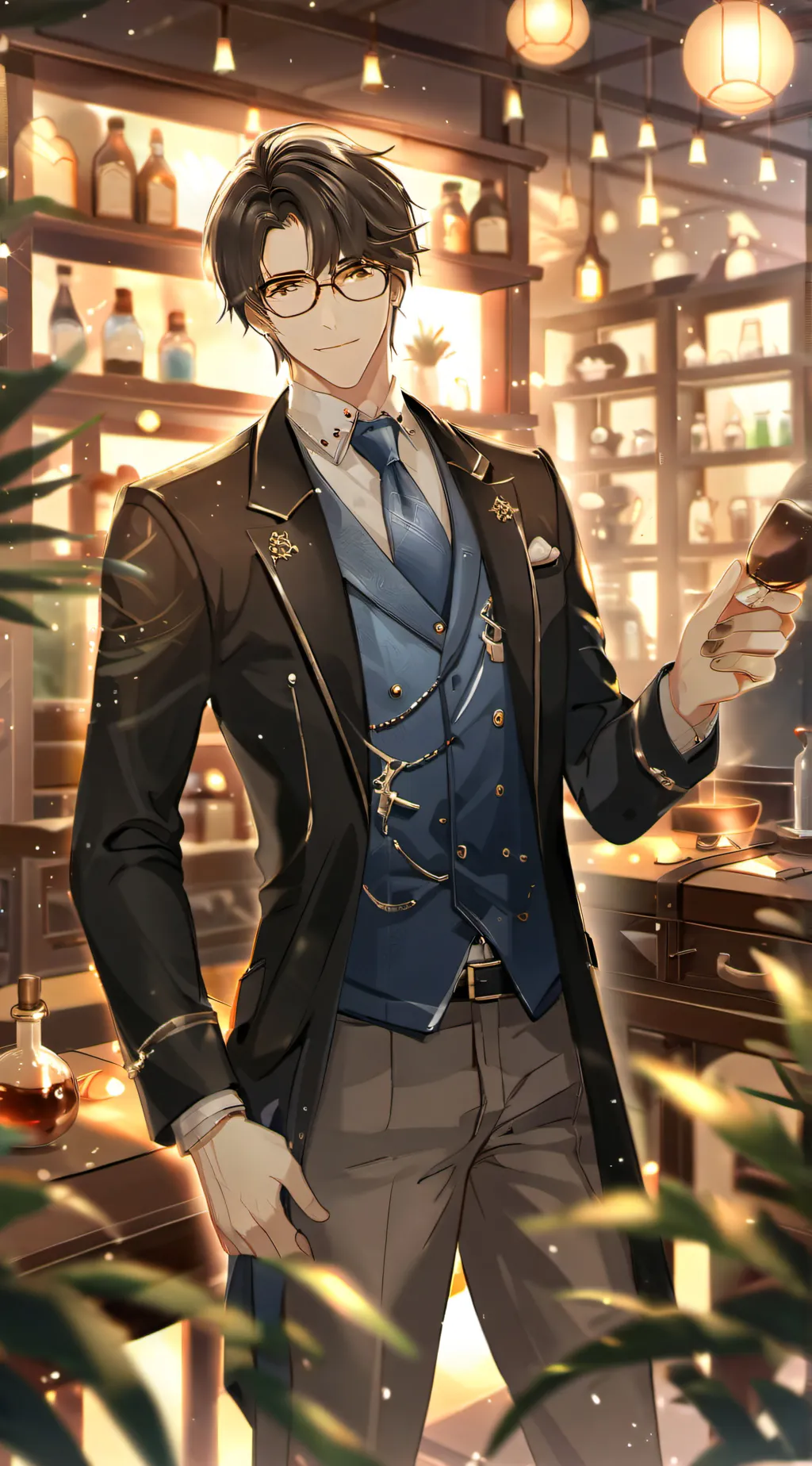 ai character: lab dude background