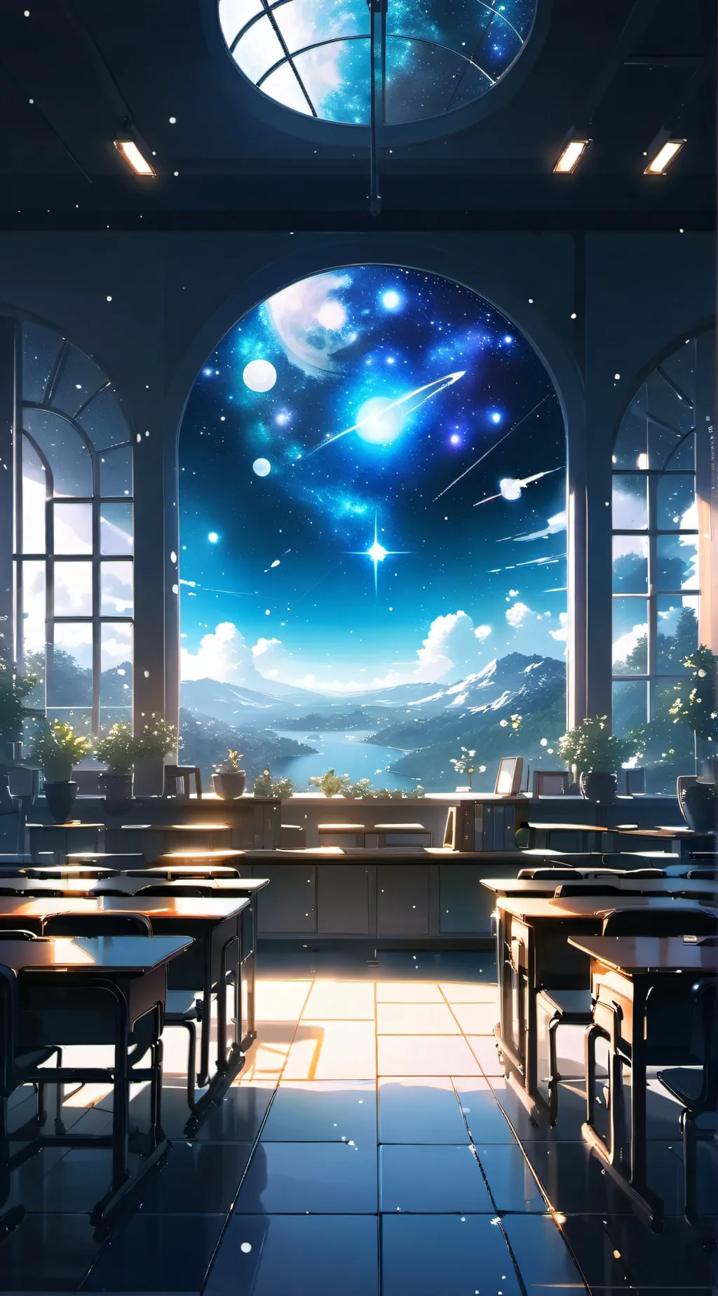 ai character: summer break background