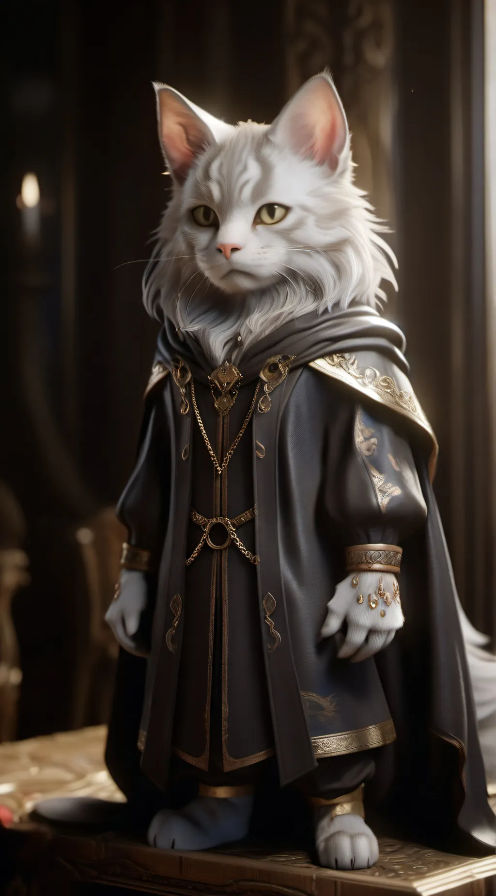 ai character: Gray and sprunki background