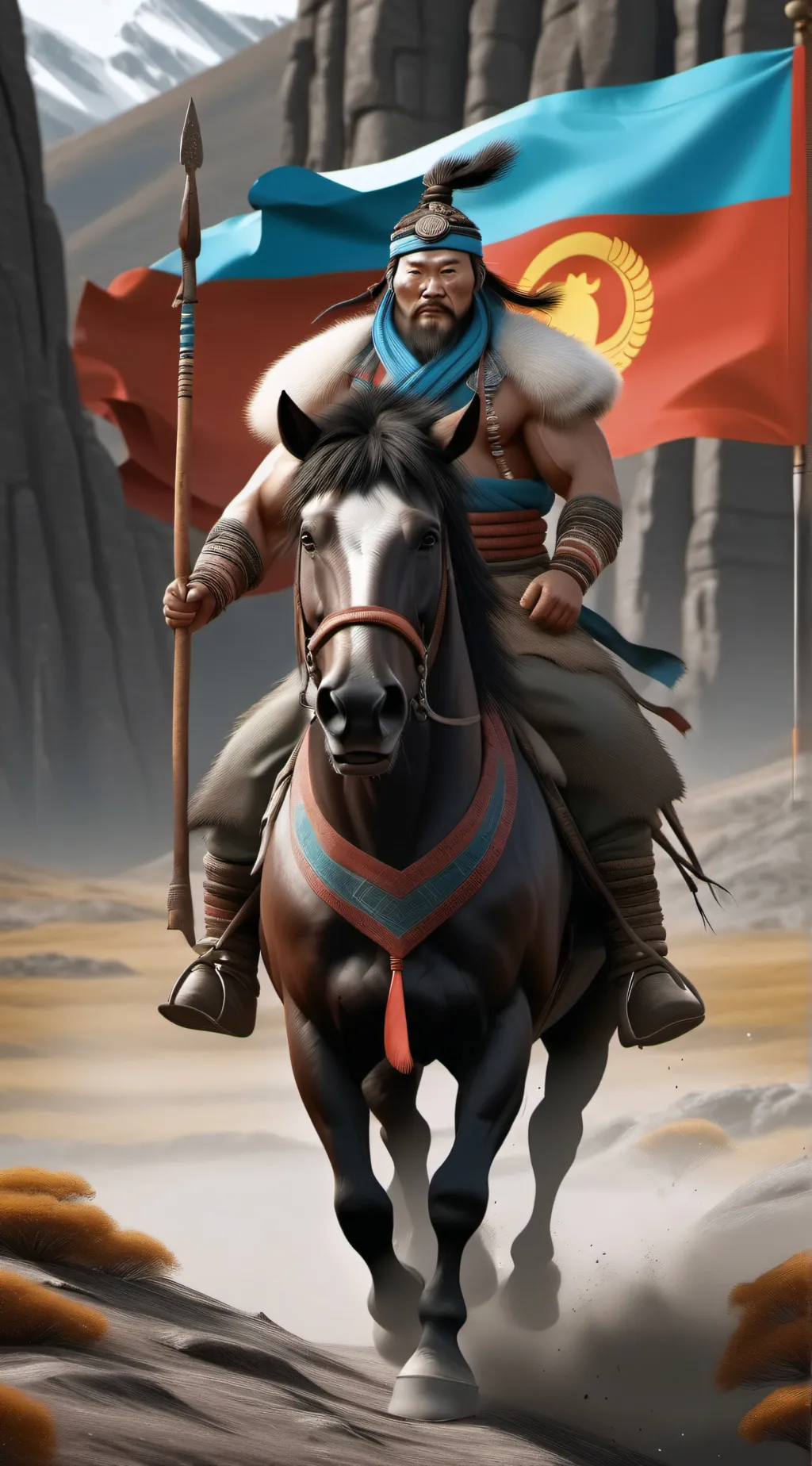 ai character: Mongolia 🇲🇳  background