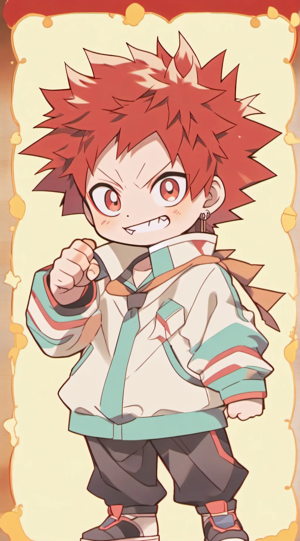 ai character: KIRISHIMA  background