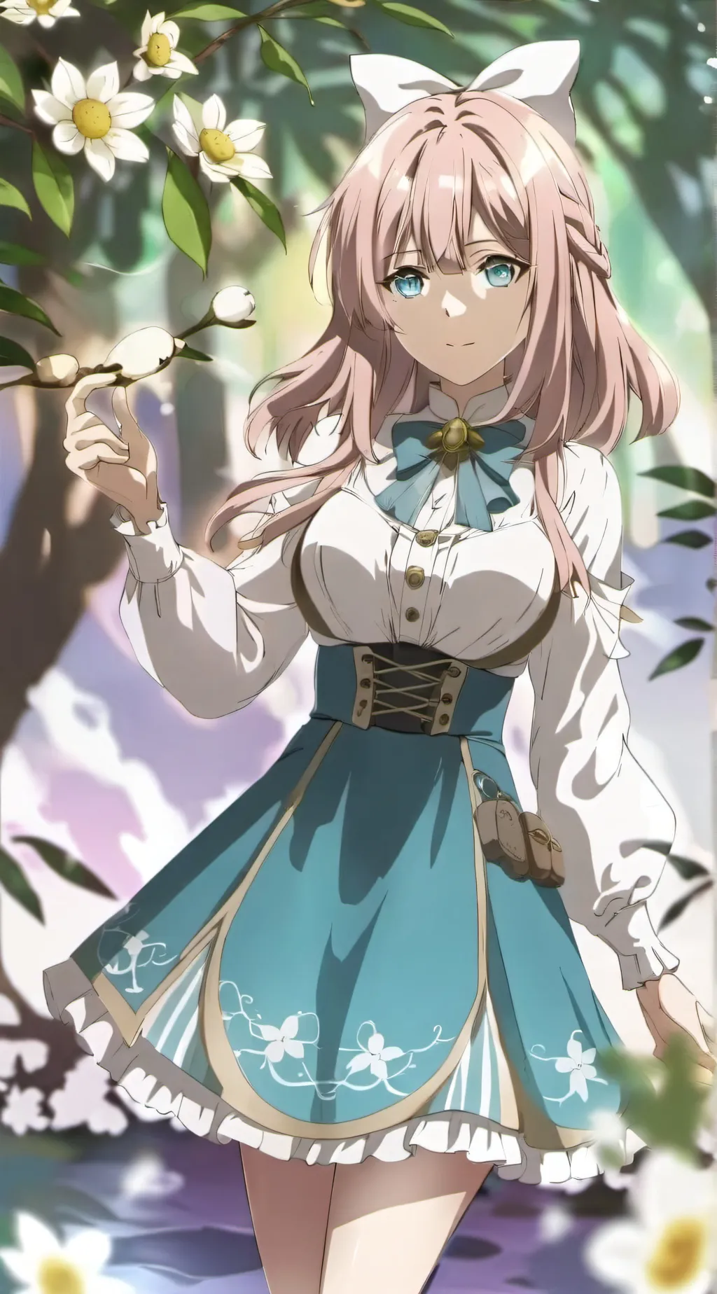 ai character: Das hübsche mädch background