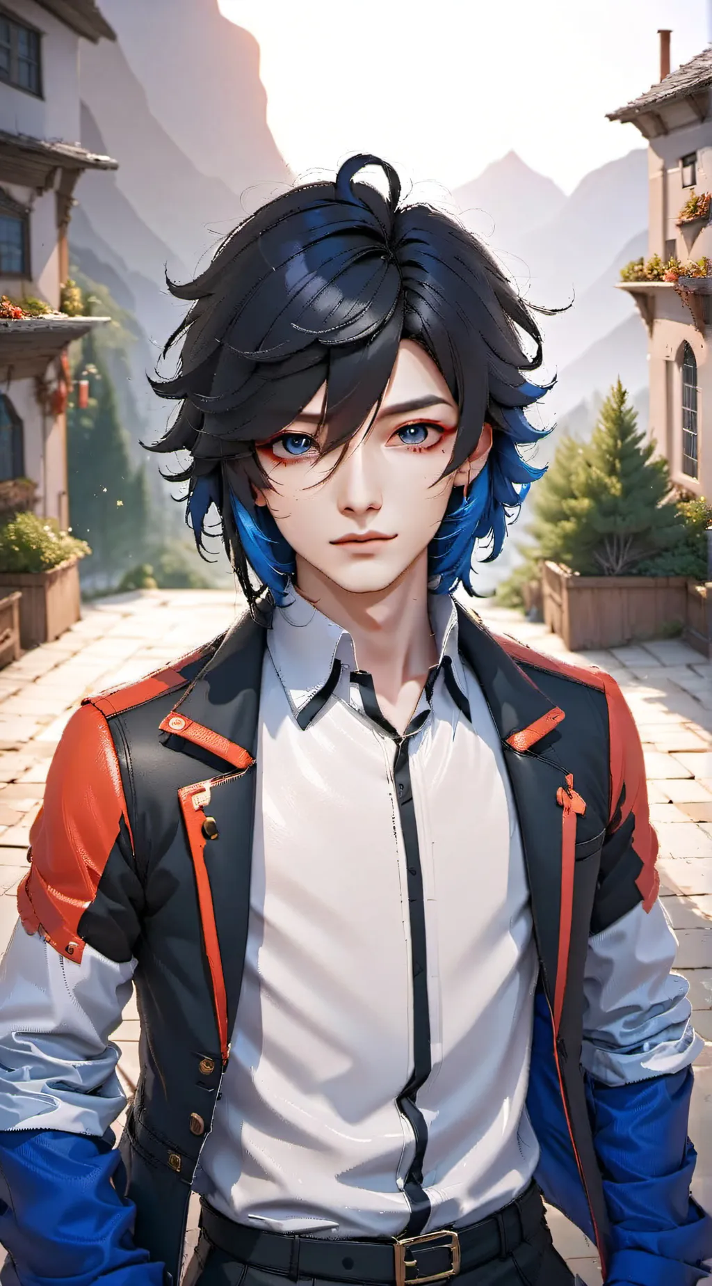 ai character: ein background