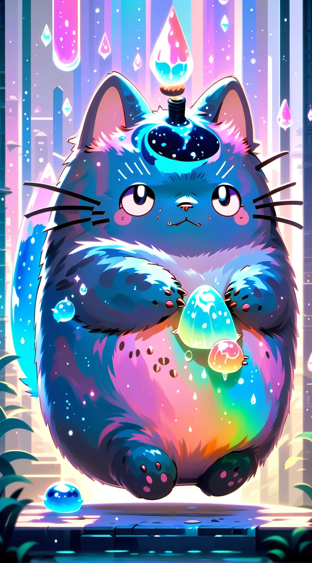 ai character: ~~Pusheen Boba~~ background