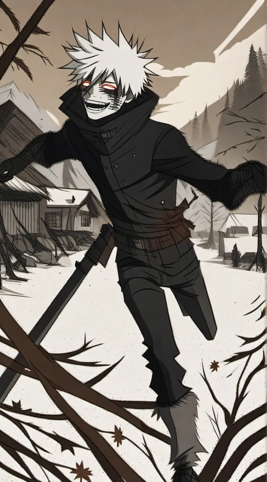 ai character: dabi  background