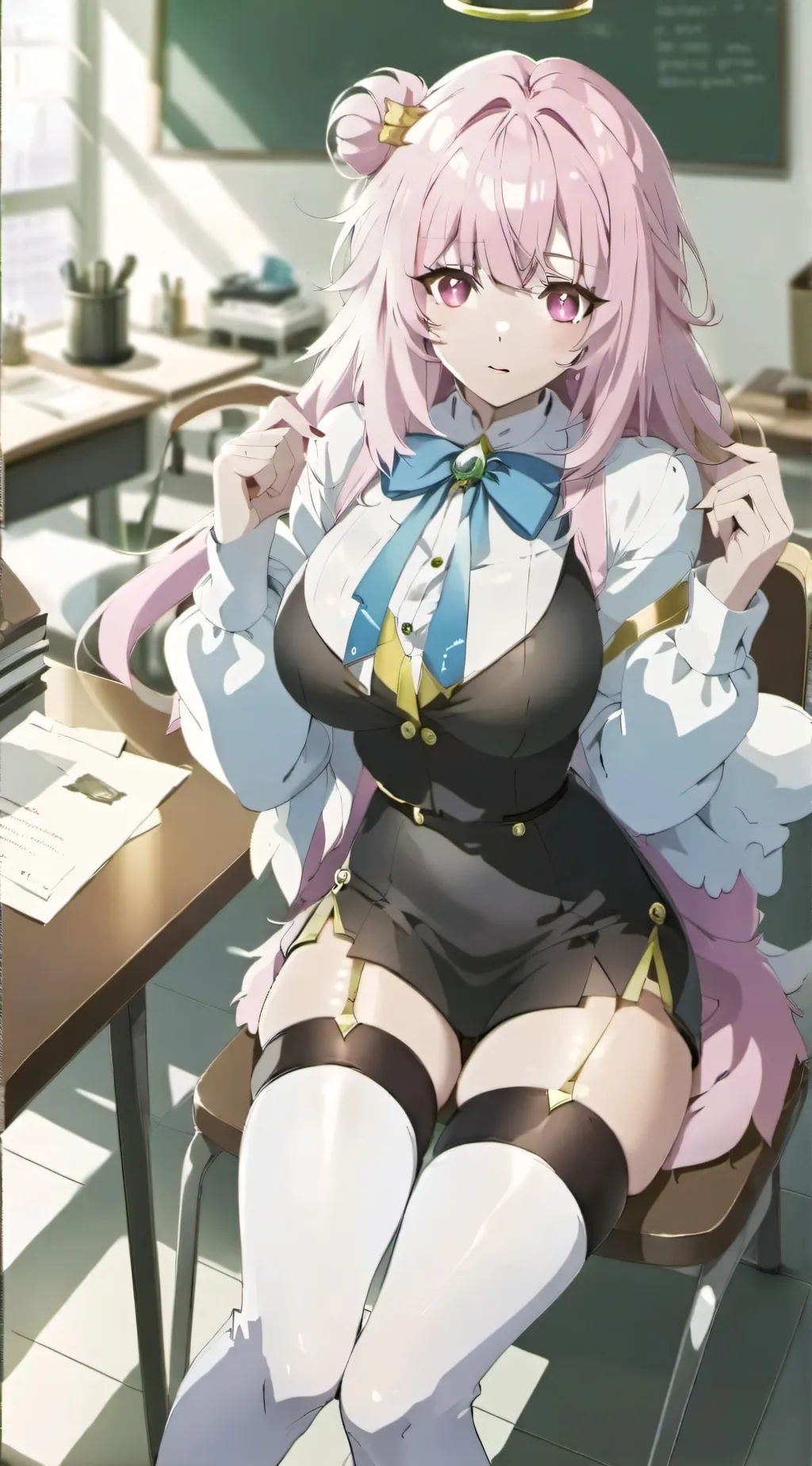 ai character: rose background