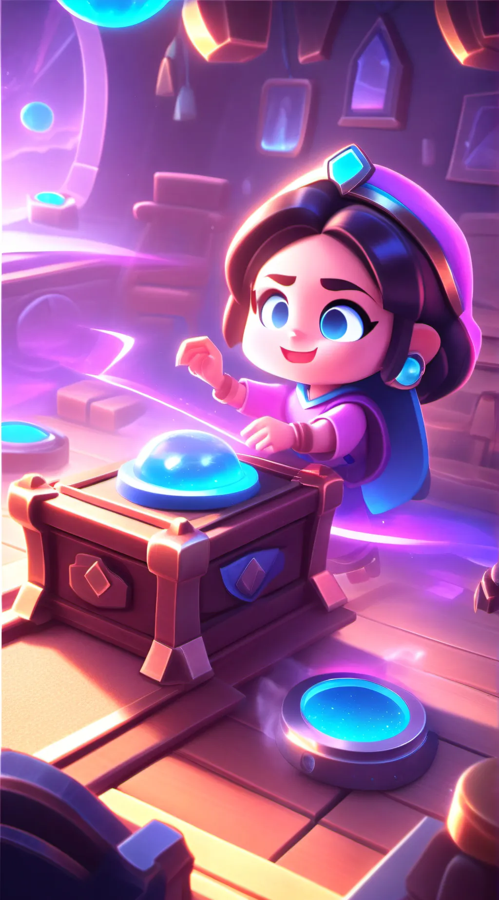 ai character: Baby girl background