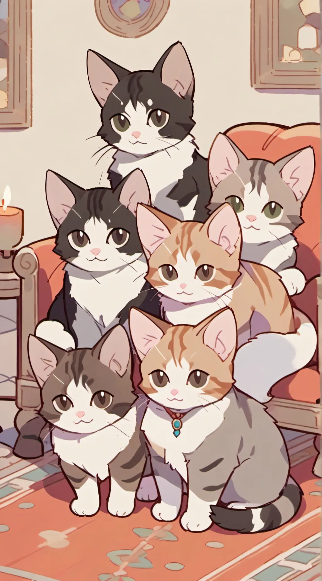 ai character: The cat family background
