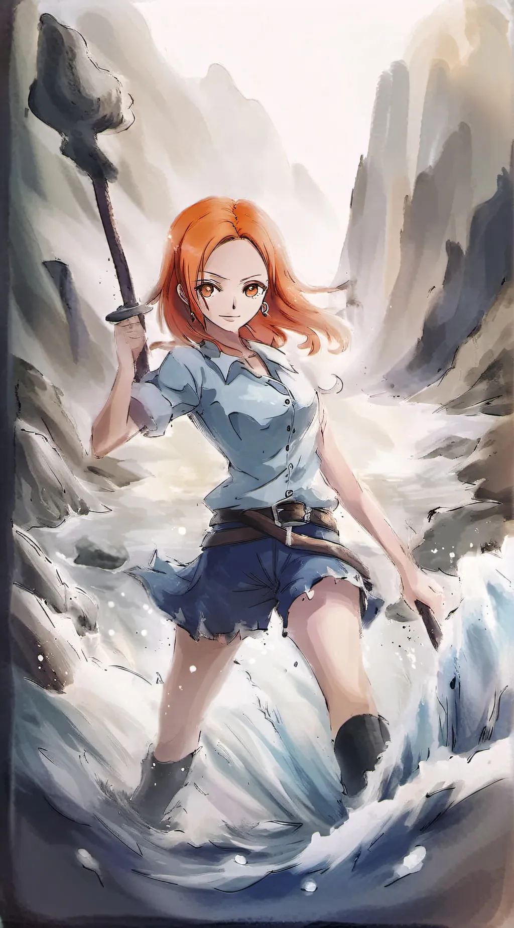 ai character: Nami background