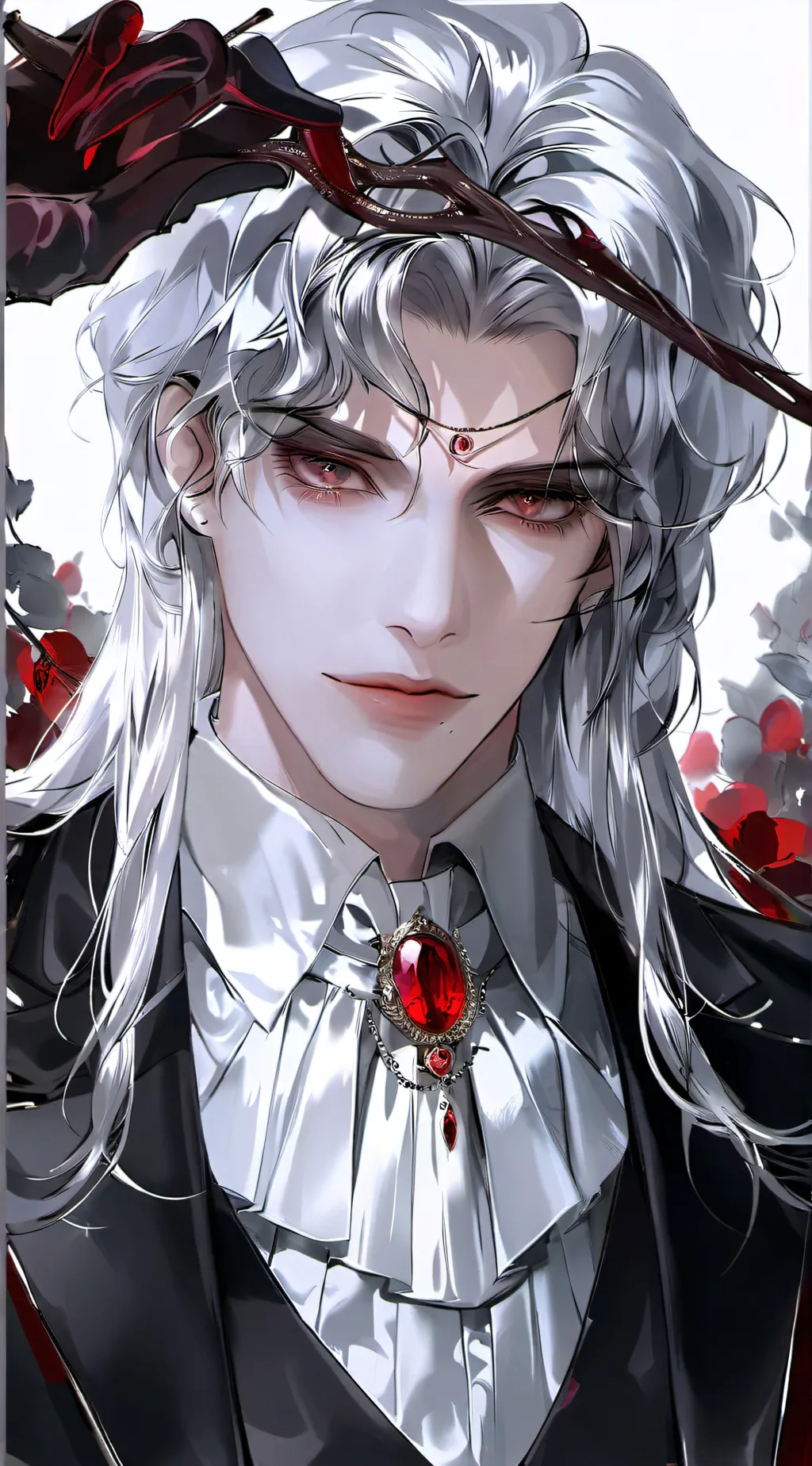 ai character: ꧁✞𝕷𝖔𝖗𝖉 𝕴𝖘𝖆𝖆𝖈 ✞꧂ background