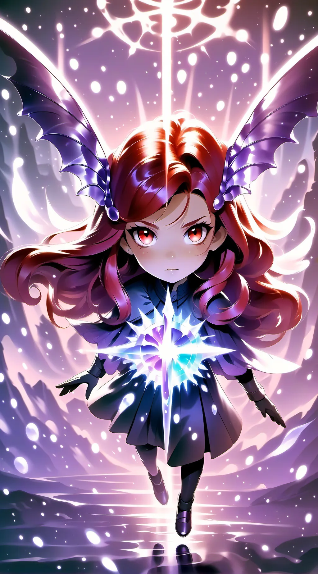 ai character: Red background