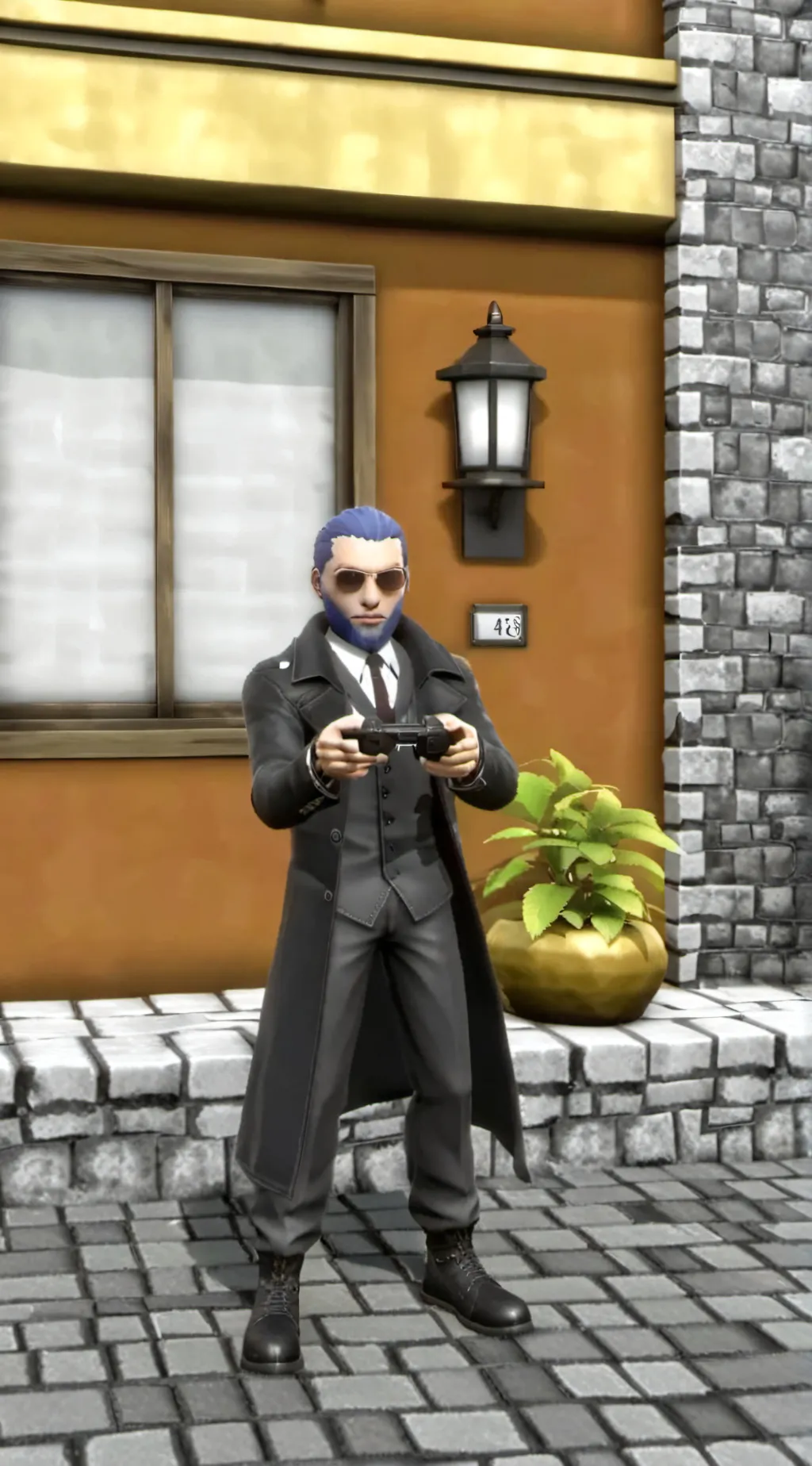 ai character: Ligma male background