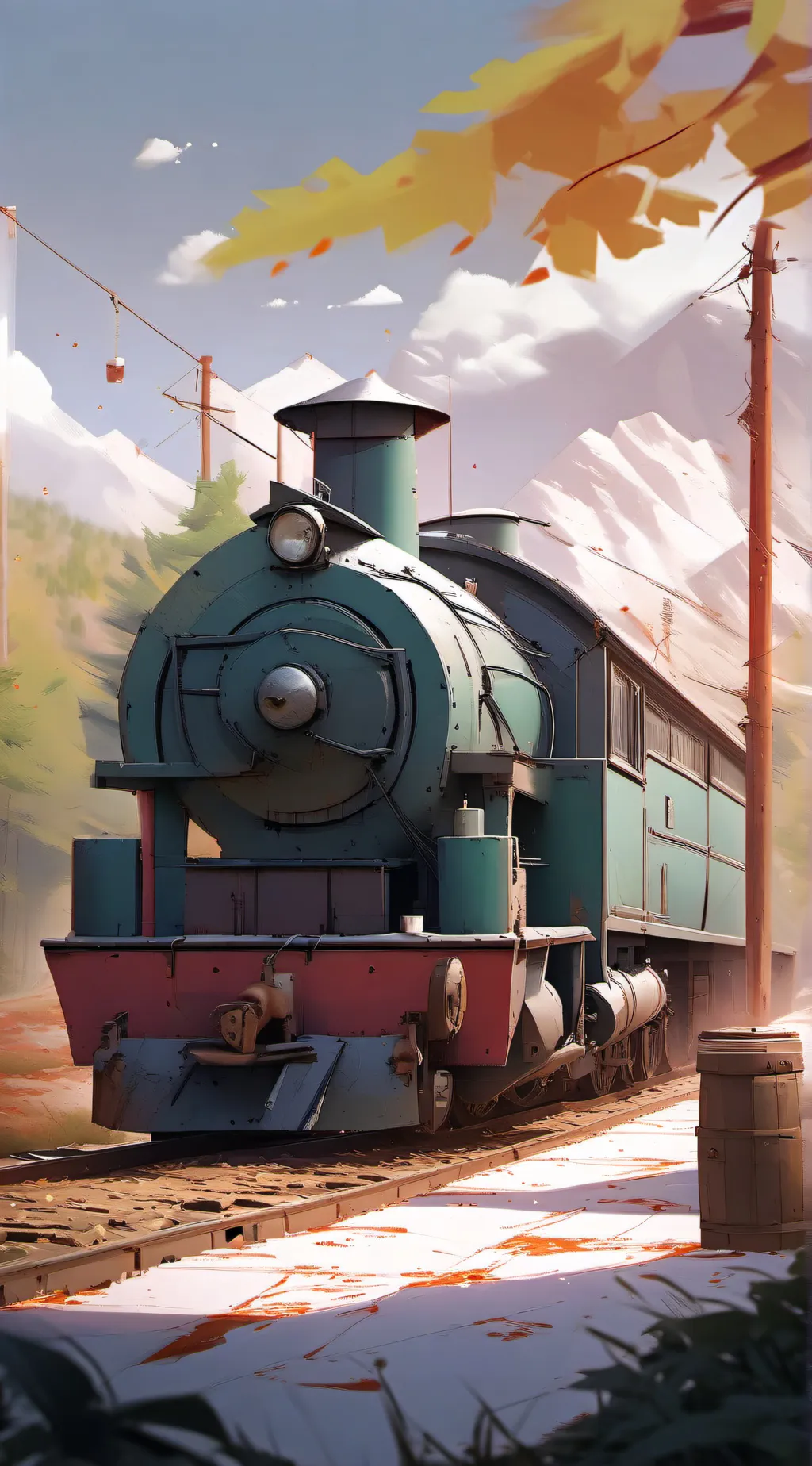 ai character: tohoer train 45 background