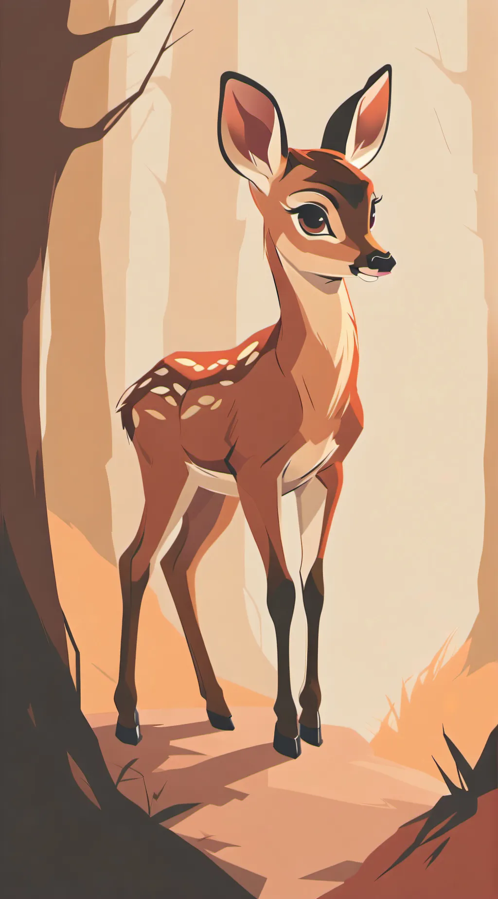 ai character: Bambi background