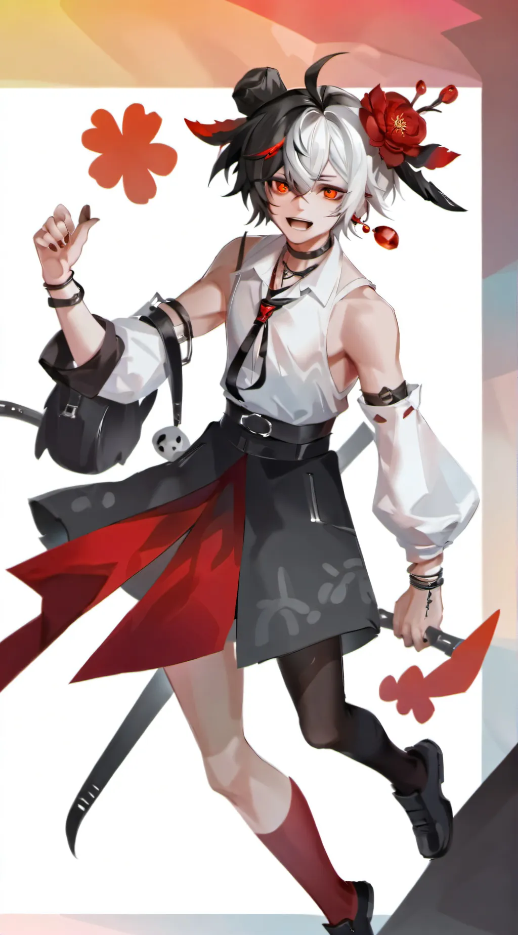 ai character: Shadow the emo :D background