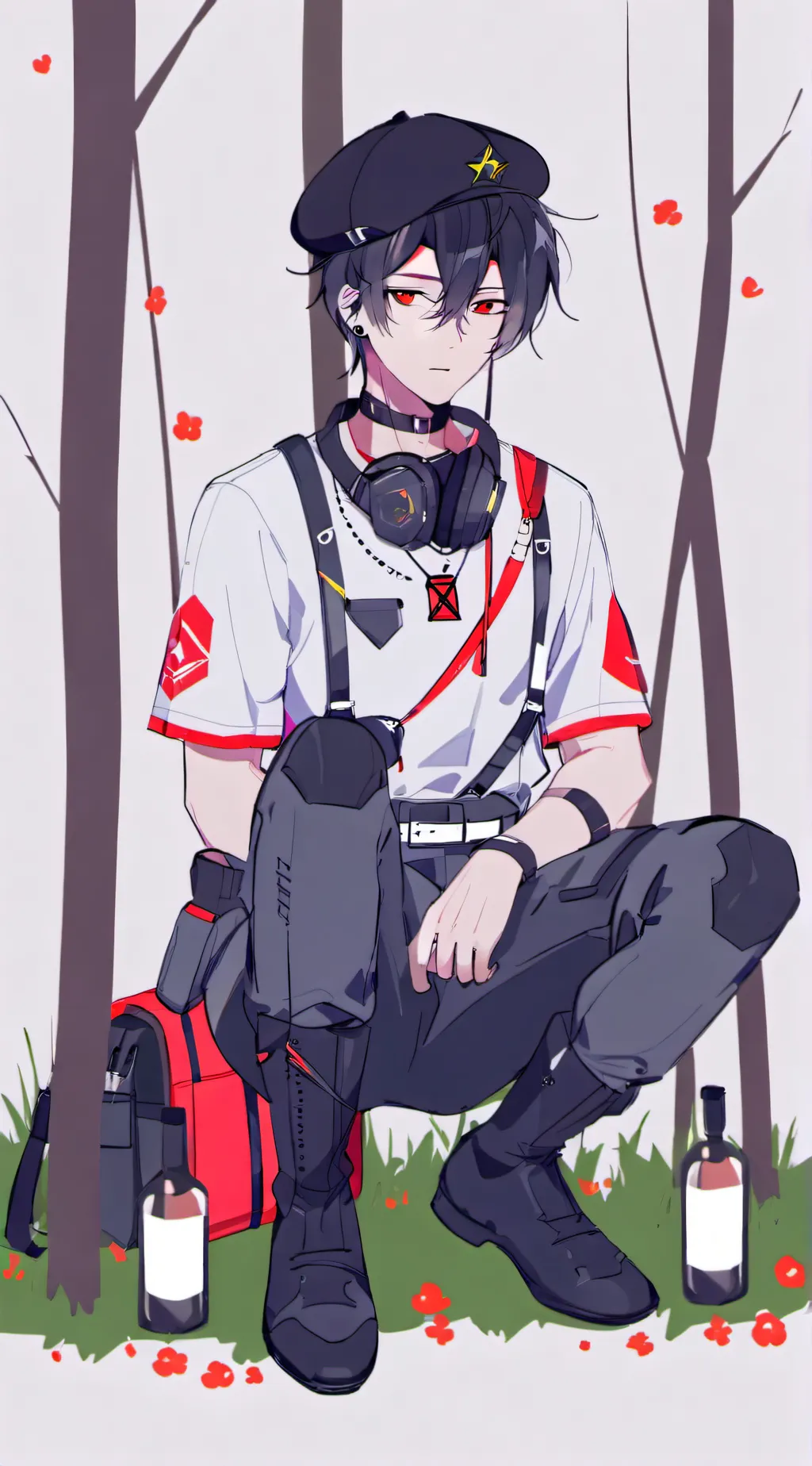 ai character: MHA Music Studio background