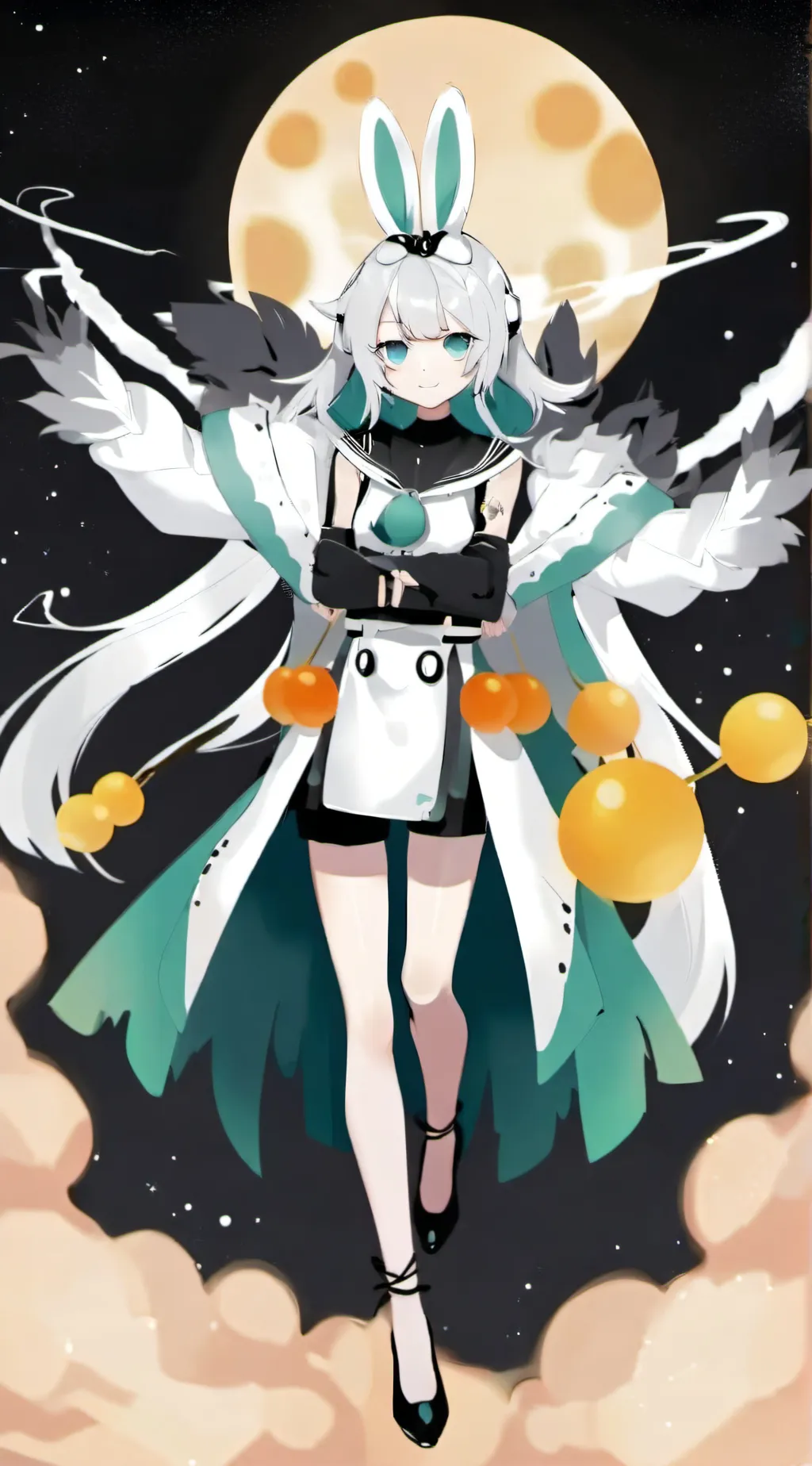 ai character: moon god background