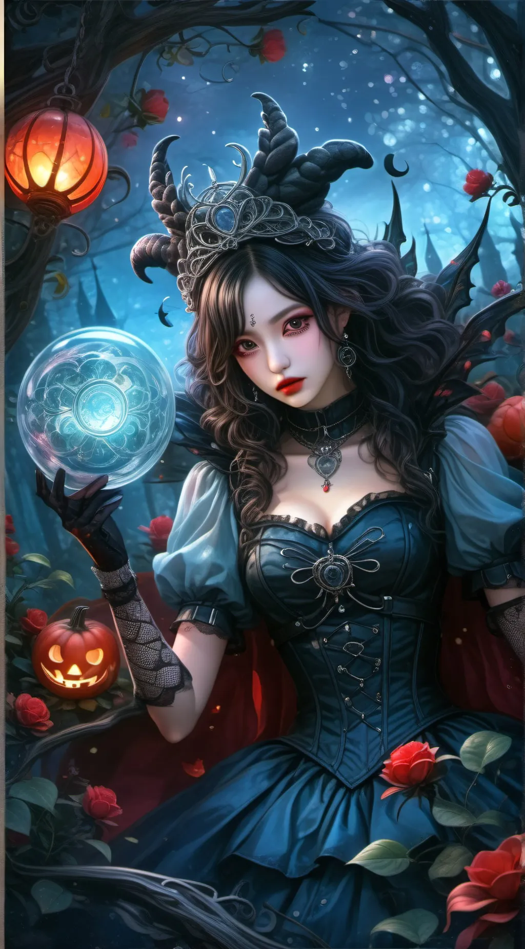 ai character: Kathrine  background