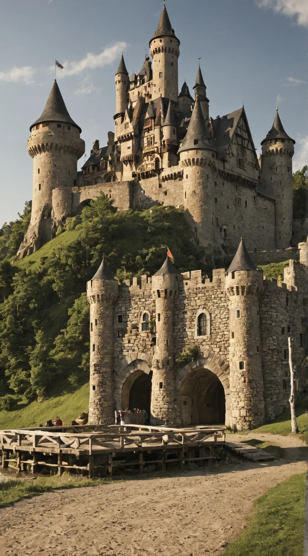 ai character: Made it out alive. background