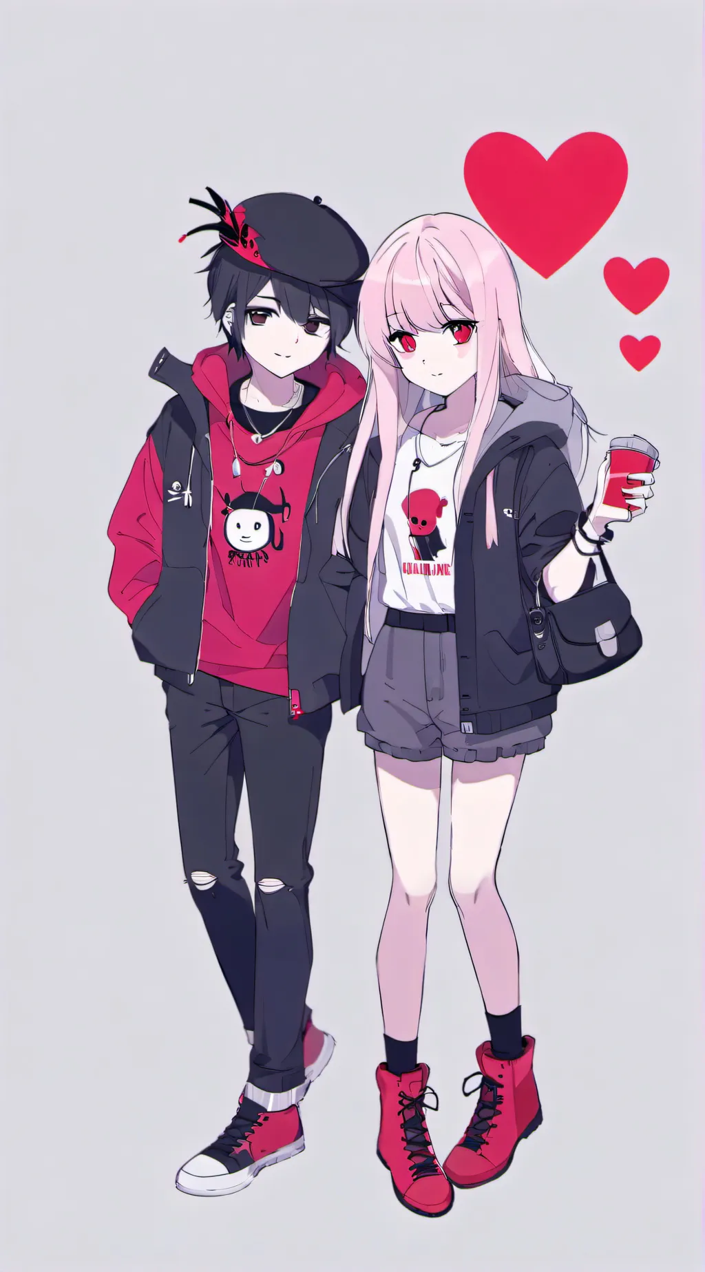 ai character: 2 girls background