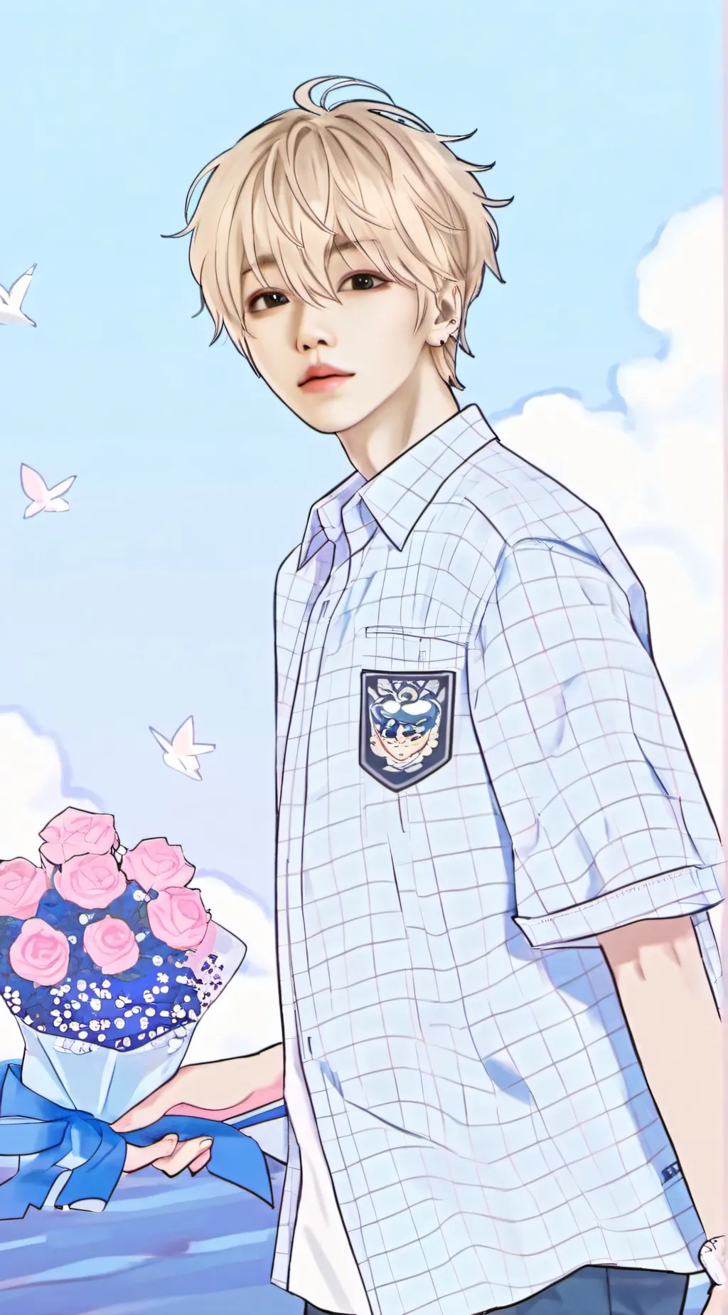 ai character: Kj  background