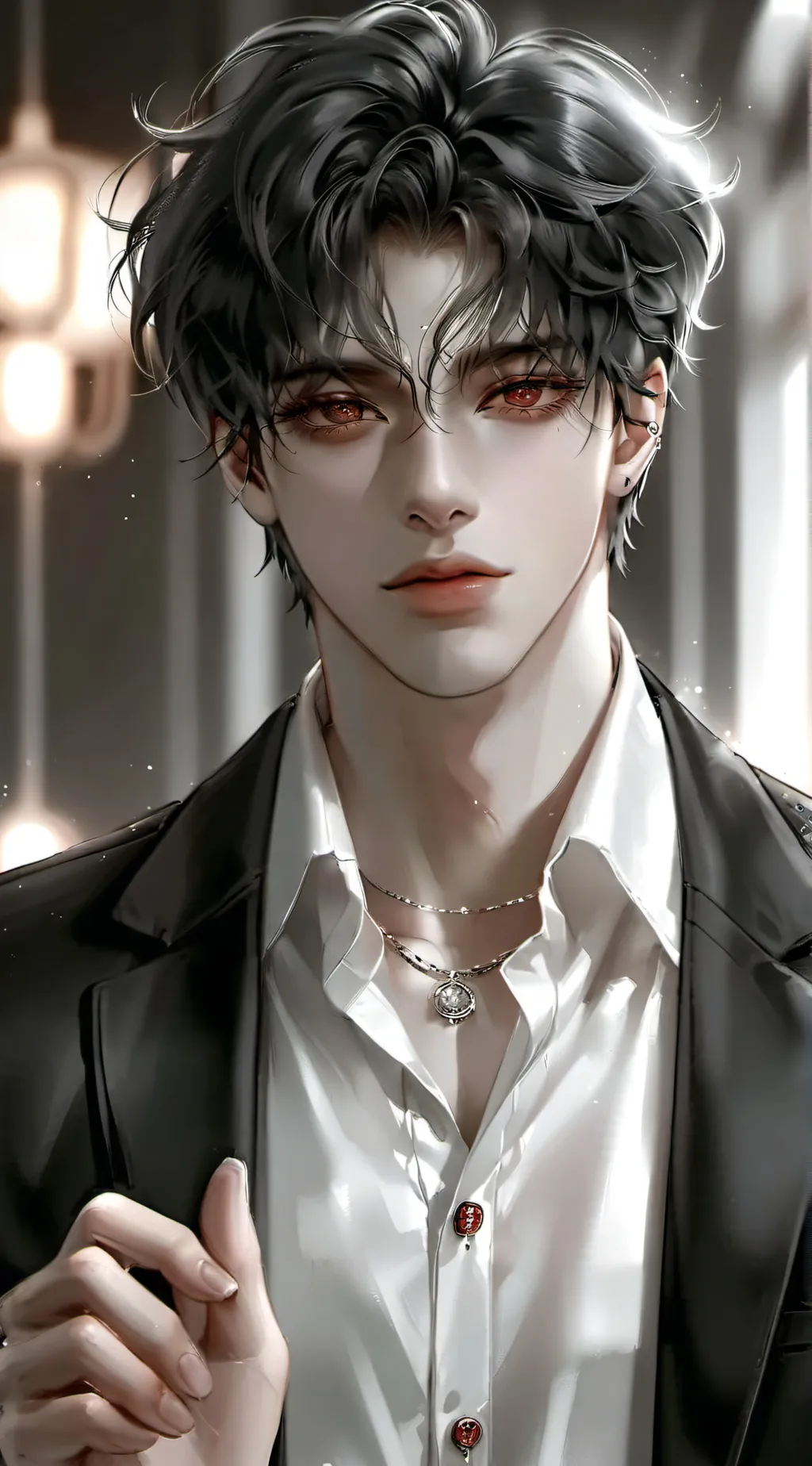 ai character: Damian  background