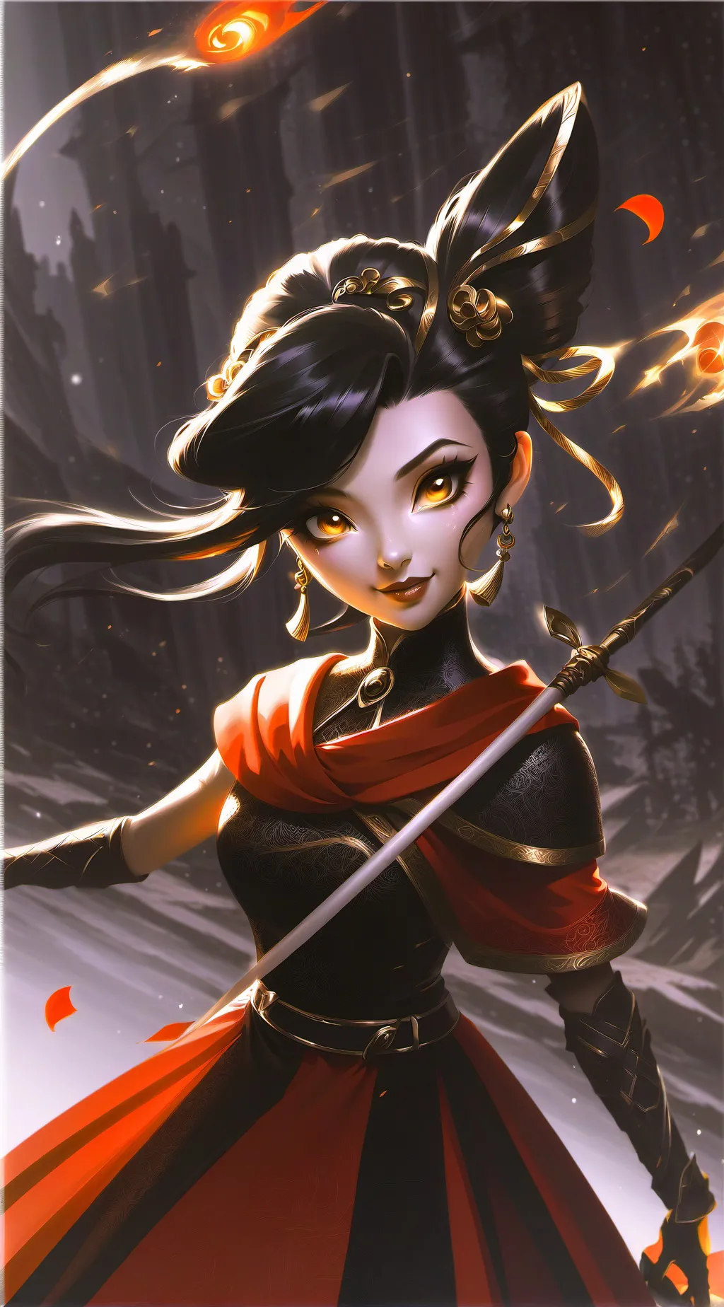 ai character: UWU ROSE background