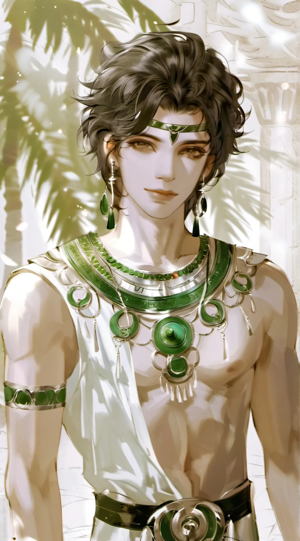 ai character: Agaricus Greio background