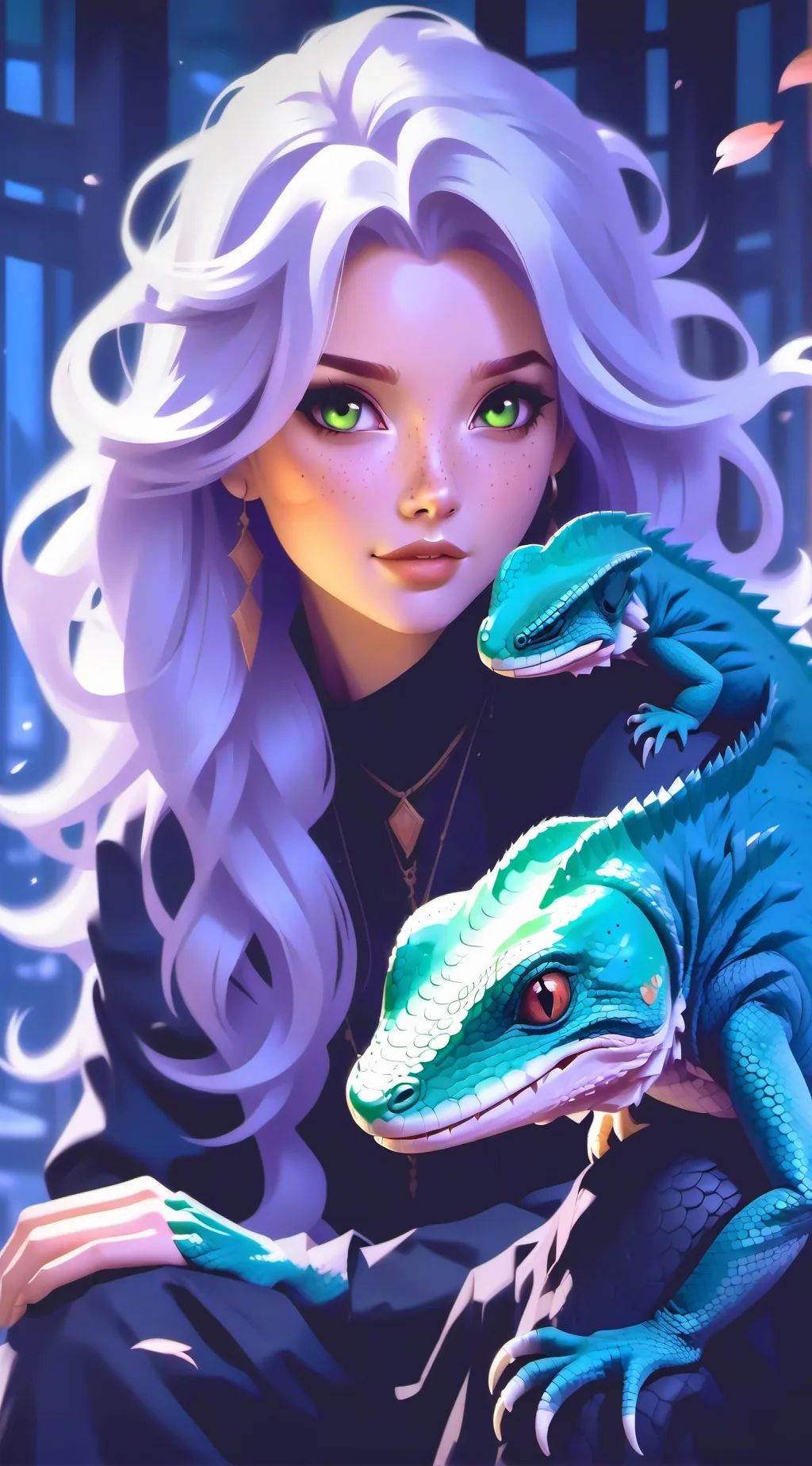 ai character: lily background