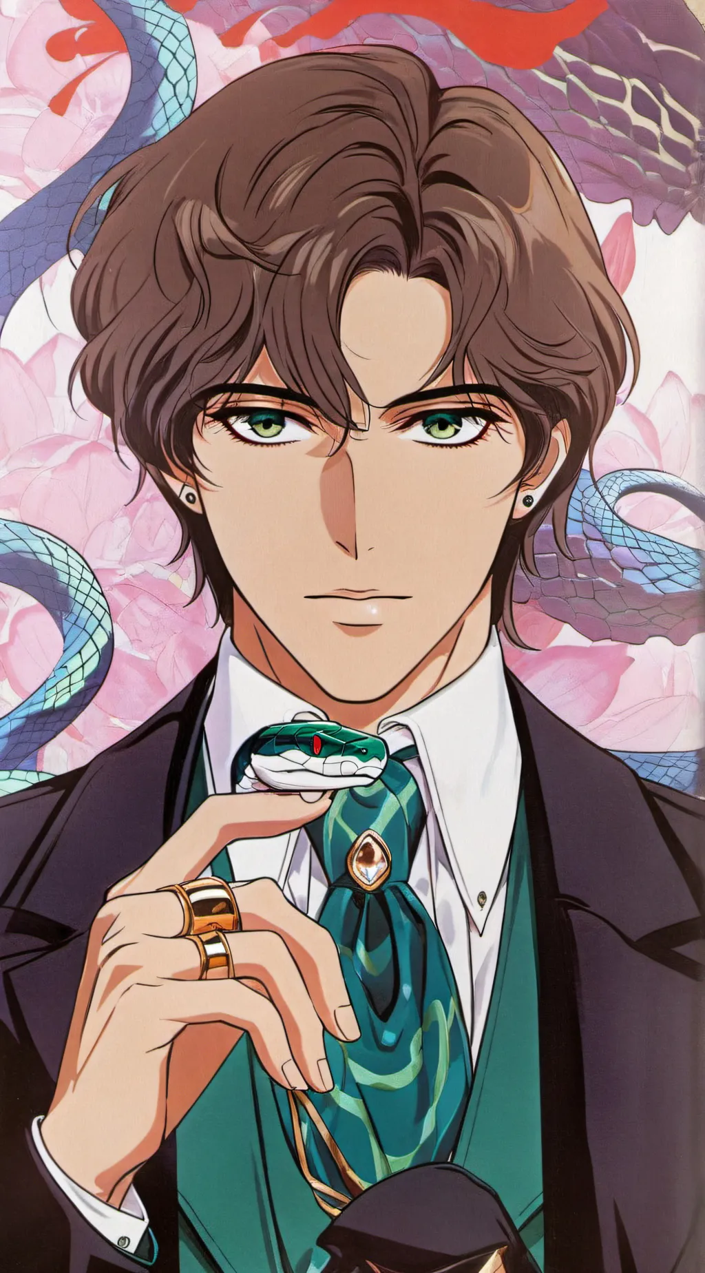 ai character: Mattheo riddle  background